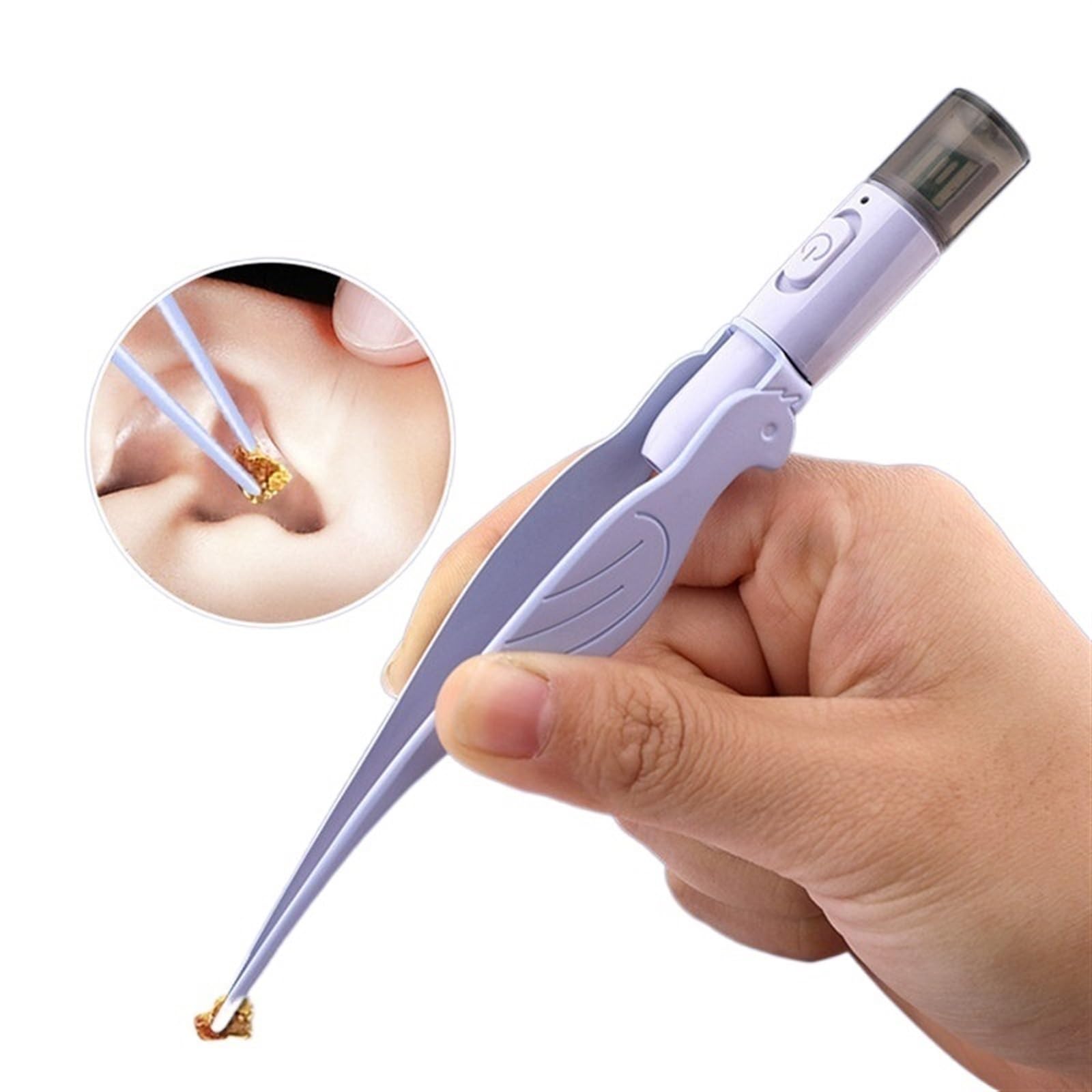 Professional LED Lighted Ear Wax Removal Kit - Stainless Steel Tweezers with Magnifying Glass for Safe Ear Cleaning, Hair Removal & Ear Care | Perfect for Home Use, Travel & Grooming