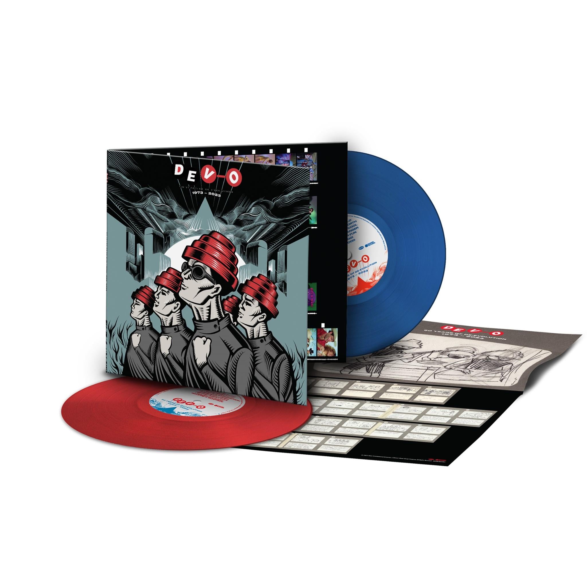 50 Years of De-Evolution - JB Hi-Fi AU Exclusive Red & Blue Vinyl Record | Limited Edition Collectible for Music Lovers & Vinyl Enthusiasts - Perfect for Home Listening, Gifts & Music Collections