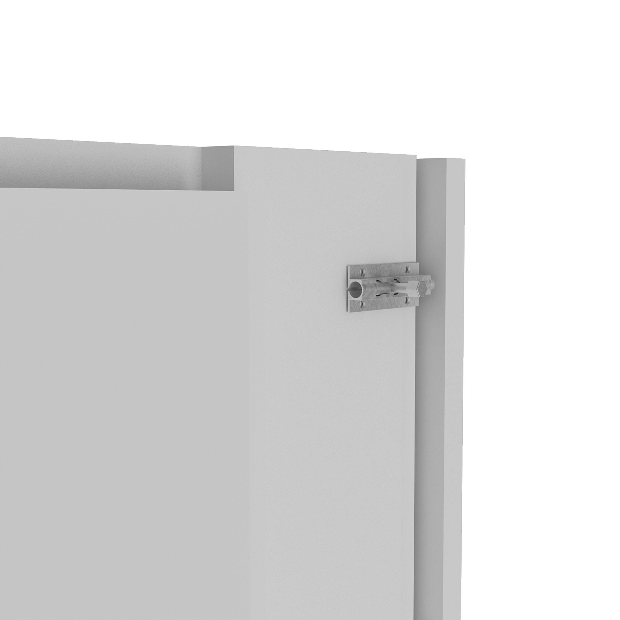 Foldable Wall Mounted Table with 7 Shelves - White Toscana Style for Small Spaces, Home Office & Kitchen Organization | Space Saving Furniture for Apartments & Dorm Rooms