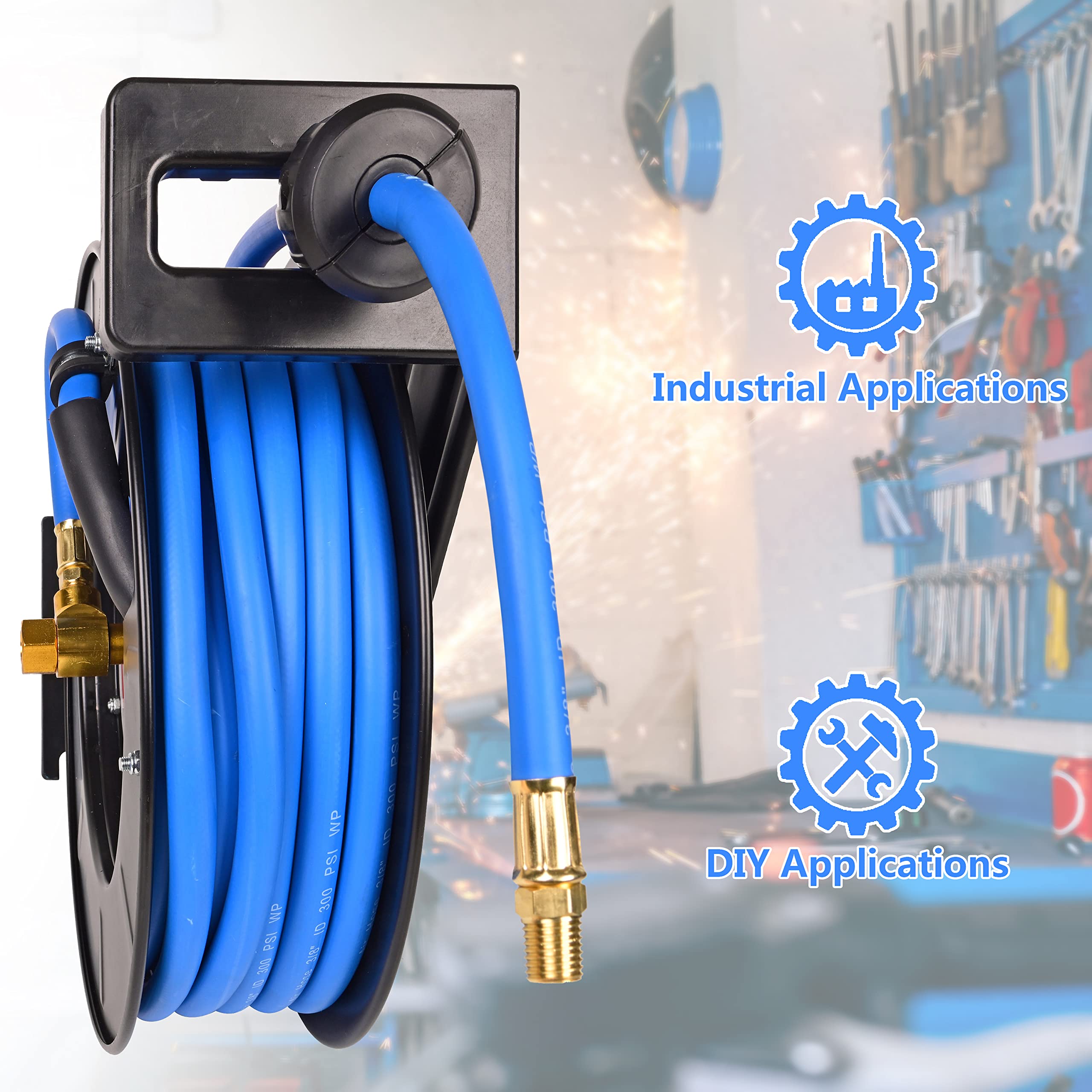 Eisen E039Q Retractable Air Hose Reel - 3/8