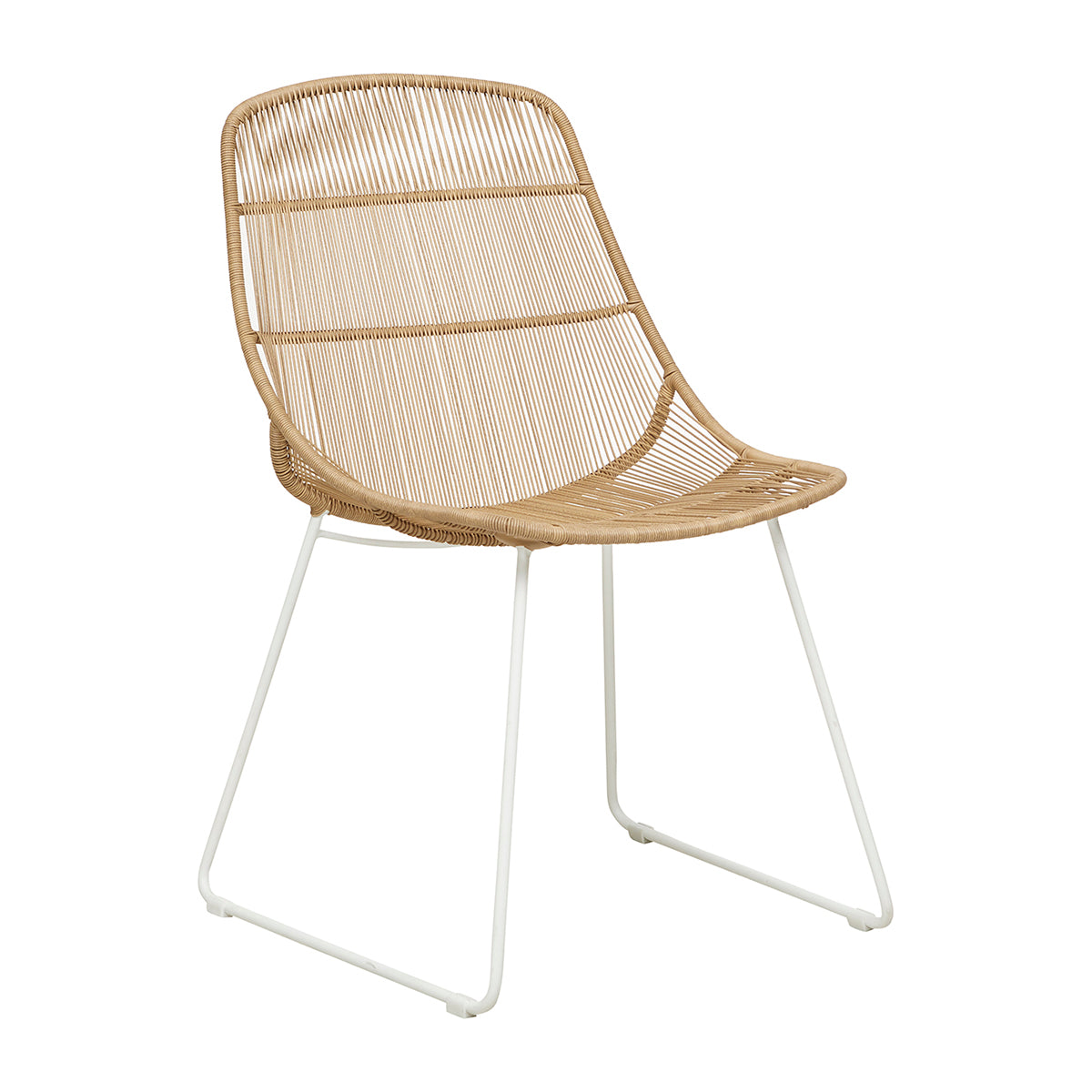 Granada Scoop Dining Chair - Modern Wooden Kitchen Chair with Upholstered Seat - Perfect for Dining Room, Kitchen, and Breakfast Nook