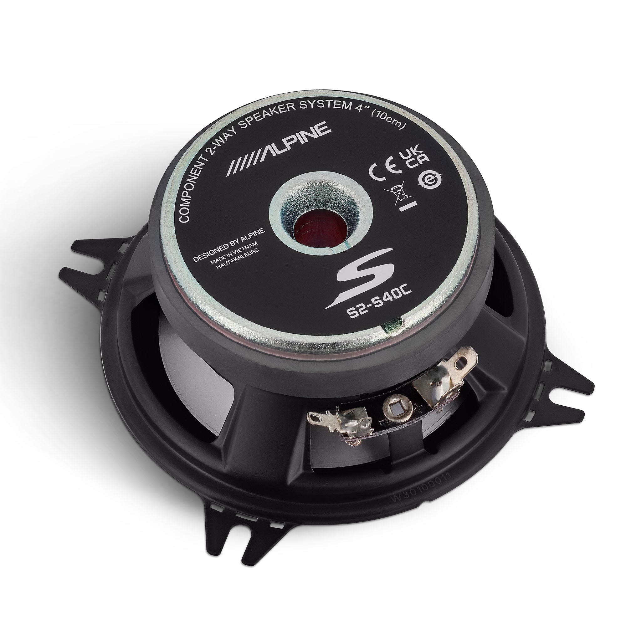 Alpine S2-S40C 4-Inch 2-Way Hi-Res Car Speakers with Sound Damping Kit - Premium Audio Upgrade for Cars, Trucks & SUVs (Perfect for Door Panel Installation & Enhanced Bass Performance)