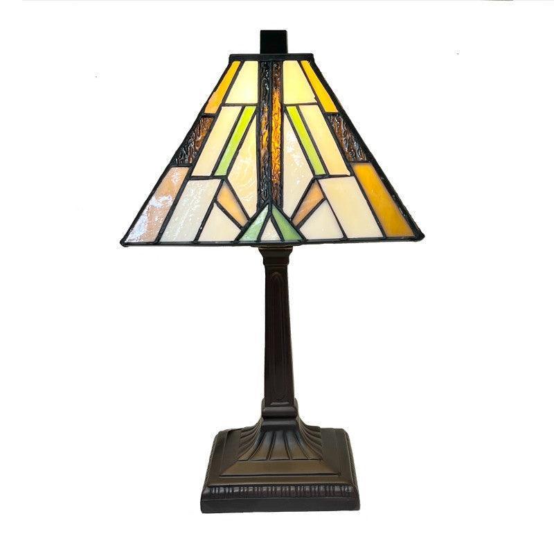 Joy Tiffany Table Lamp - Handcrafted Stained Glass Tiffany Lighting for Living Room, Bedroom & Office Decor
