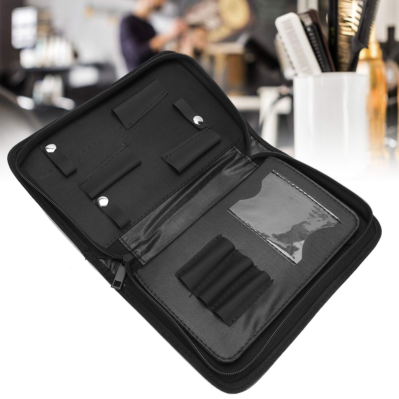 Professional Hairdressing Scissors Bag - Waterproof Leather Storage Pouch for Salon Tools, Scissor Holder Case for Hairdressers | Perfect for Salon Organization & Mobile Stylists