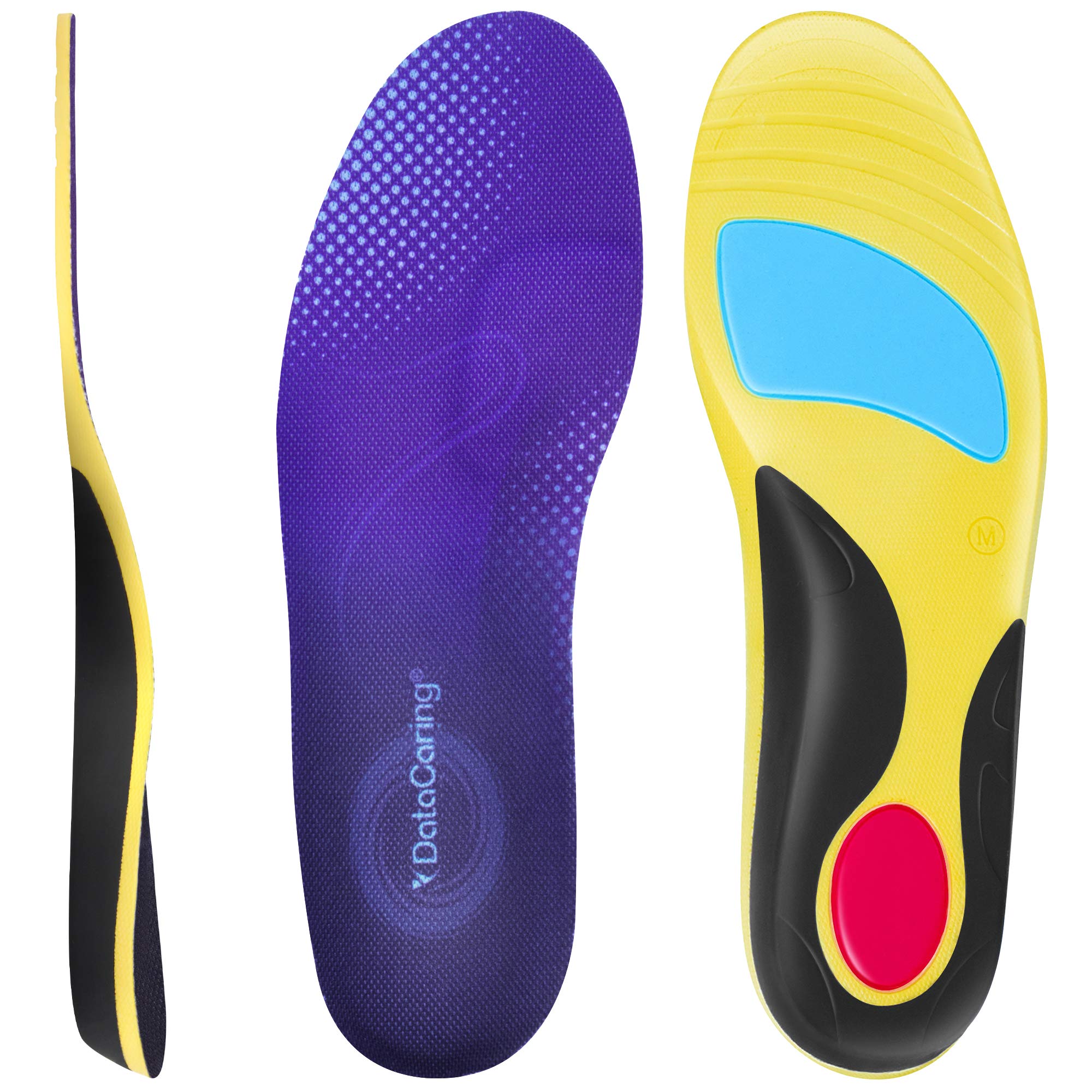 **Men's Work Boot Insoles & Women's Shoe Inserts – Low Arch Support for Plantar Fasciitis & Heel Pain Relief – Gel Cushion Athletic Insoles with Shock Absorption (Women's Sizes 5-7) – Perfect for Work, Running & All-Day Comfort**