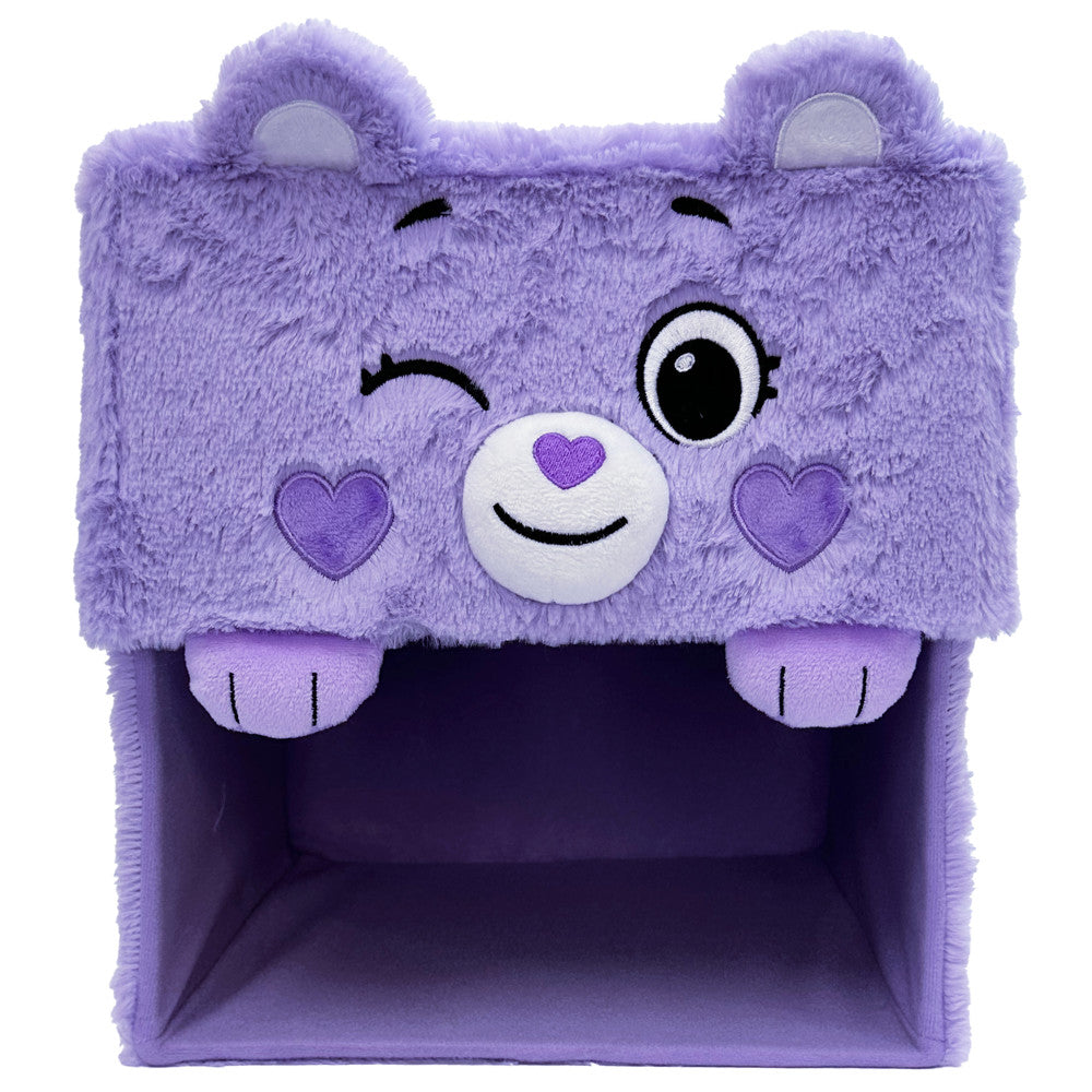 Care Bears Share Bear Purple Themed Storage Bin with Lid - Kids Room Organization, Toy Storage, Nursery Decor, Playroom Essentials