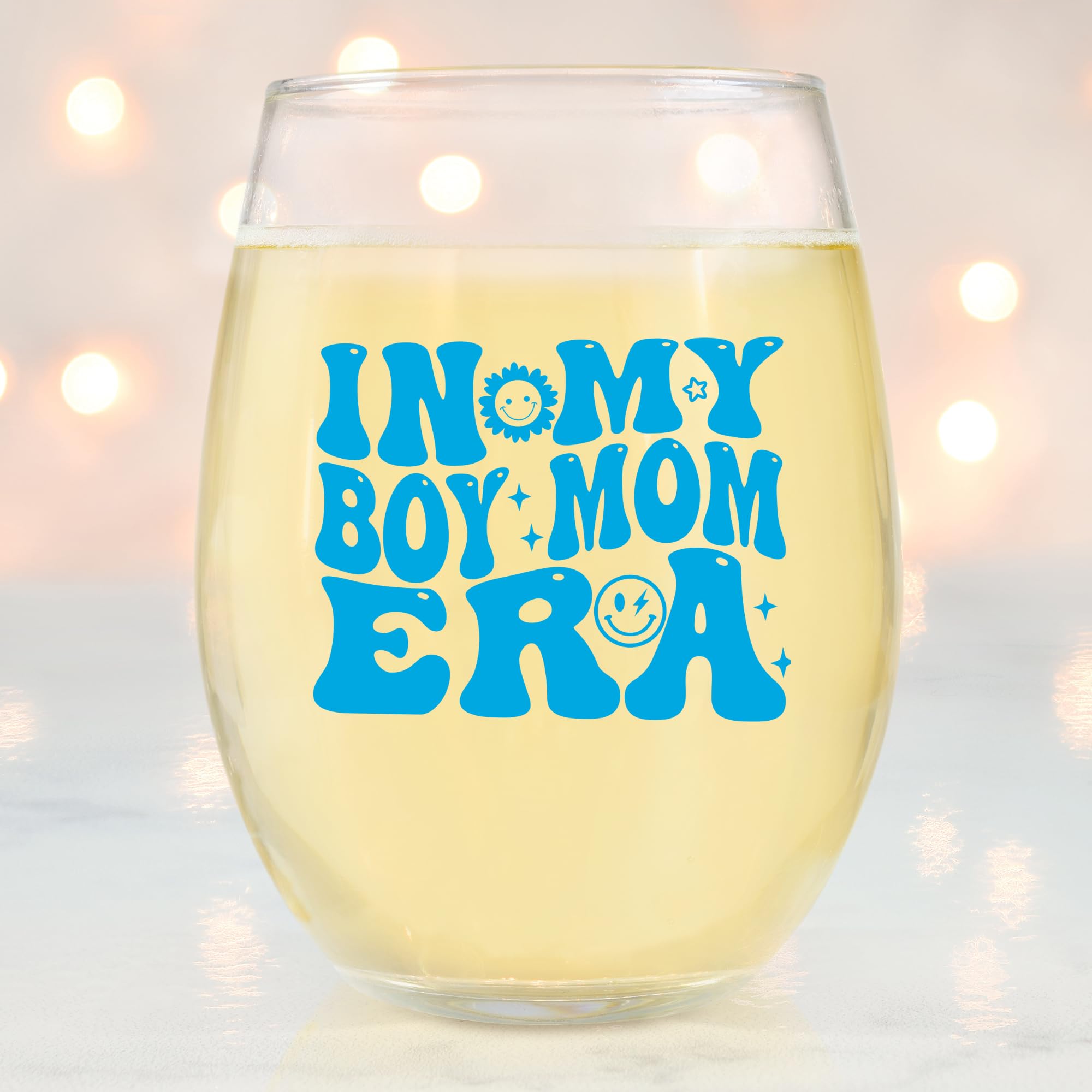 In My Boy Mom Era Wine Glass - Best Mom Gifts for New Mothers, Baby Shower, Birthday, Mothers Day, Valentines Day, or Christmas Gift for Mom - Best Mom Ever Wine Glasses from Son - Perfect for Relaxing Nights, Celebrations, and Special Moments