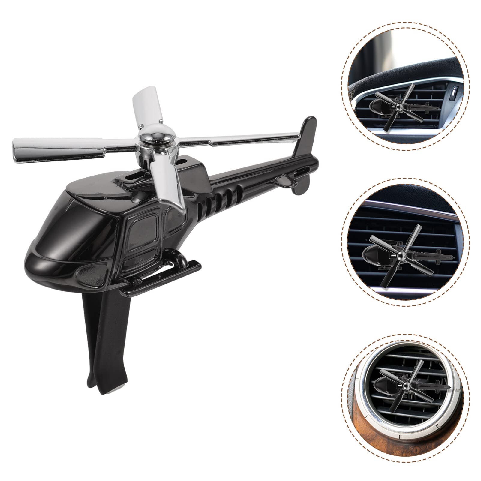 Car Air Freshener Helicopter Rotating Diffuser - Aroma Vent Clip for Car & Airplane Interior Decoration, Ideal for Long Drives & Travel
