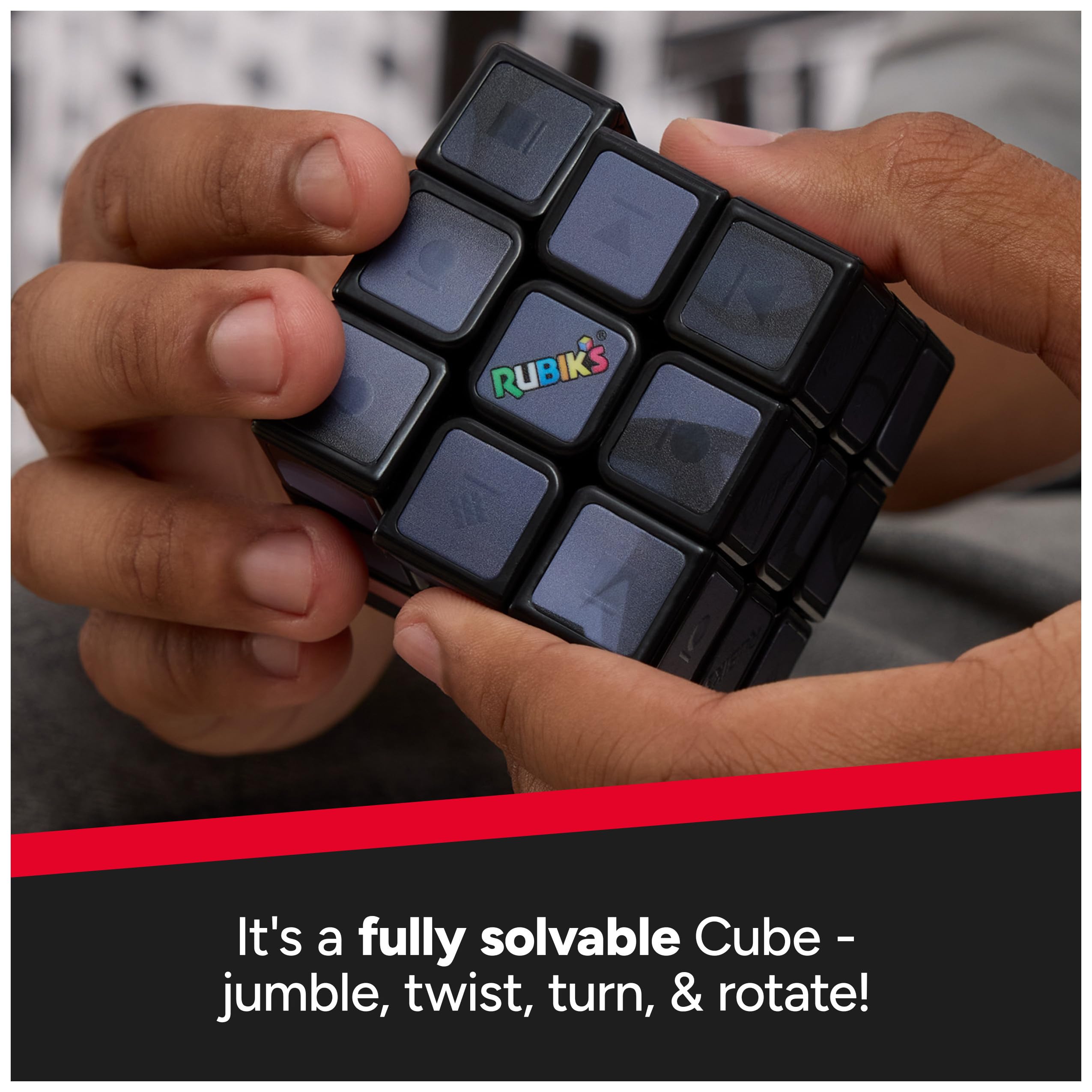 Batman Rubik's Cube - DC Comics Collectible Fidget Puzzle Toy & Desk Decor | Challenging Brain Teaser for Kids & Adults | Perfect for Easter Gifts, Office Stress Relief & Batman Fans (Ages 8+)