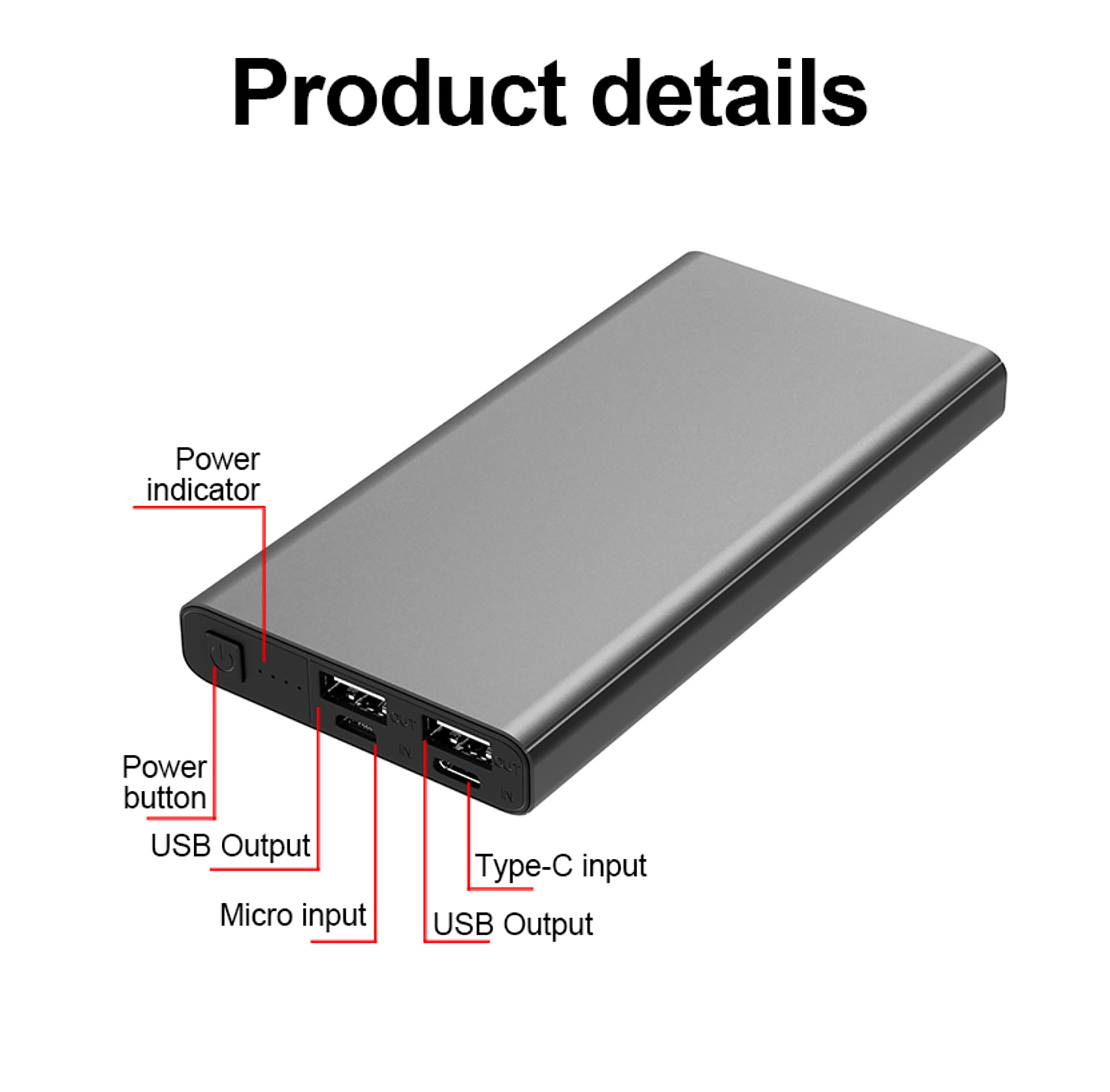 Portable Football-Shaped Power Bank - 10000mAh Fast Charging Battery Pack for iPhone, Android, USB-C Devices | Perfect for Travel, Camping, Sports Events & Emergency Power Backup