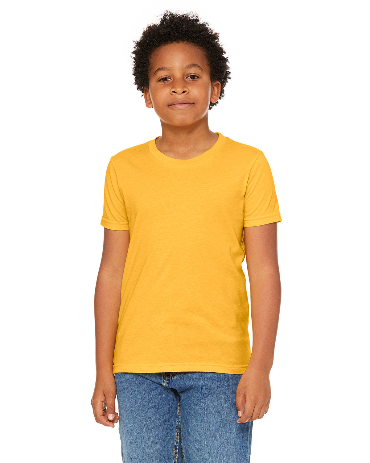 Bella + Canvas 3001Y Youth Jersey T-Shirt - Soft Cotton Short Sleeve Tee for Kids & Teens - Perfect for School, Sports & Everyday Wear