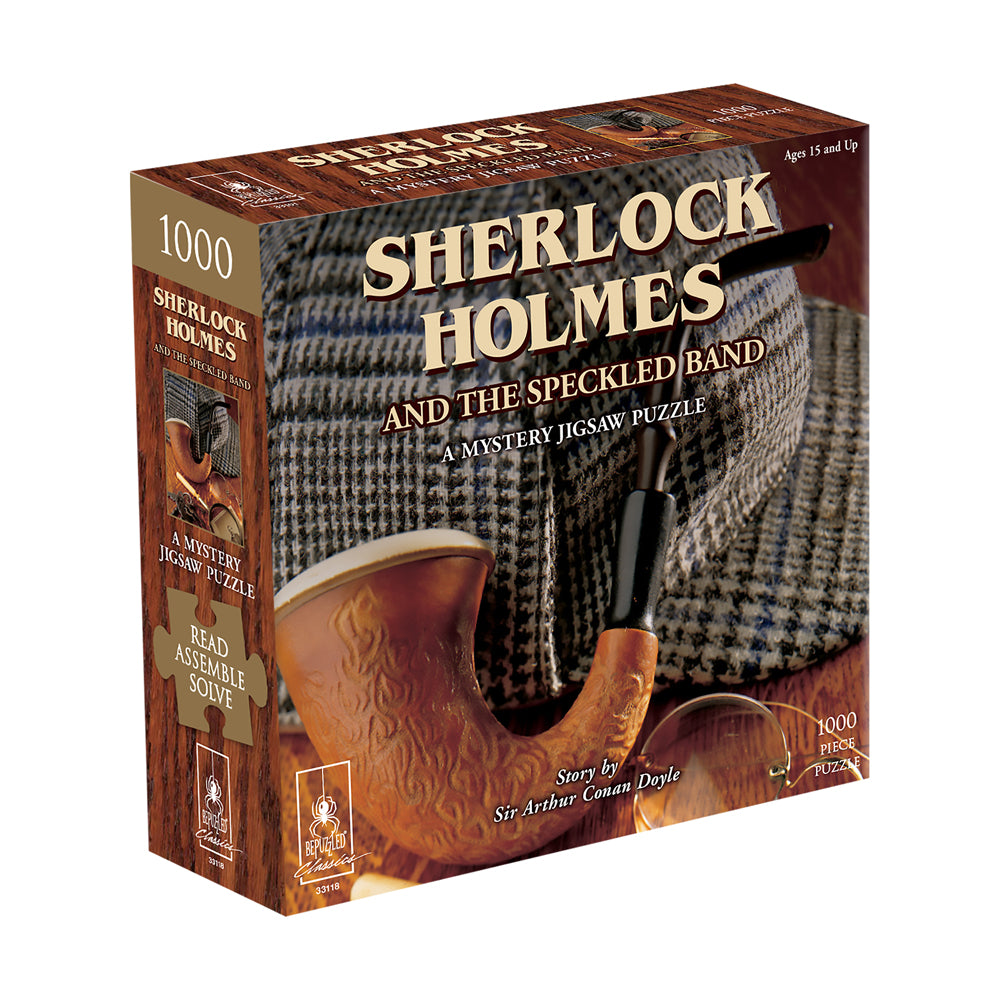 Sherlock Holmes Classic Mystery Jigsaw Puzzle 1000 Pieces - Challenging Detective Puzzle Game for Adults & Teens - Perfect for Family Game Nights & Brain Teaser Activities