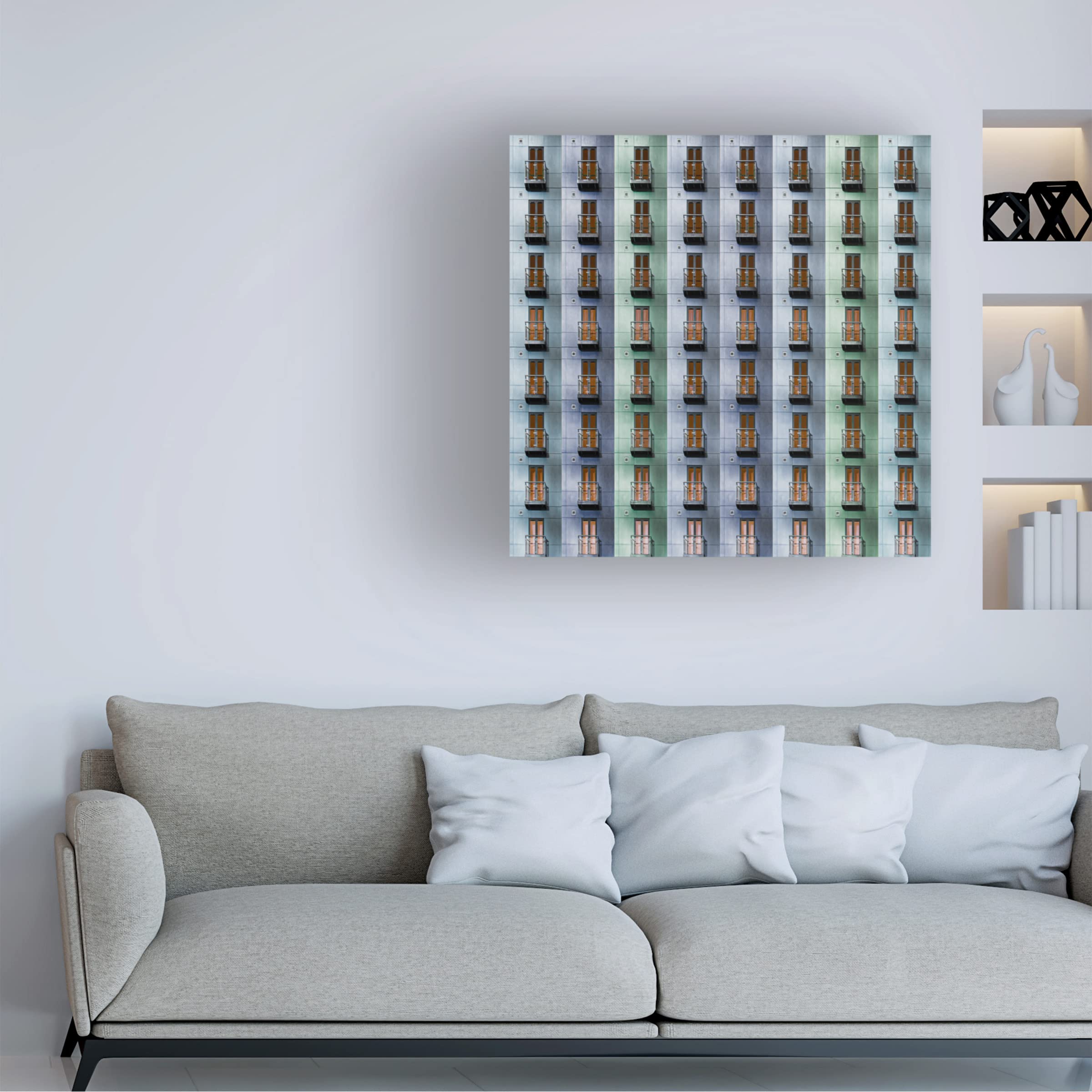 Trademark Fine Art 'Balconies' Canvas Wall Art by Inge Schuster - Elegant Home Decor for Living Room, Bedroom & Office