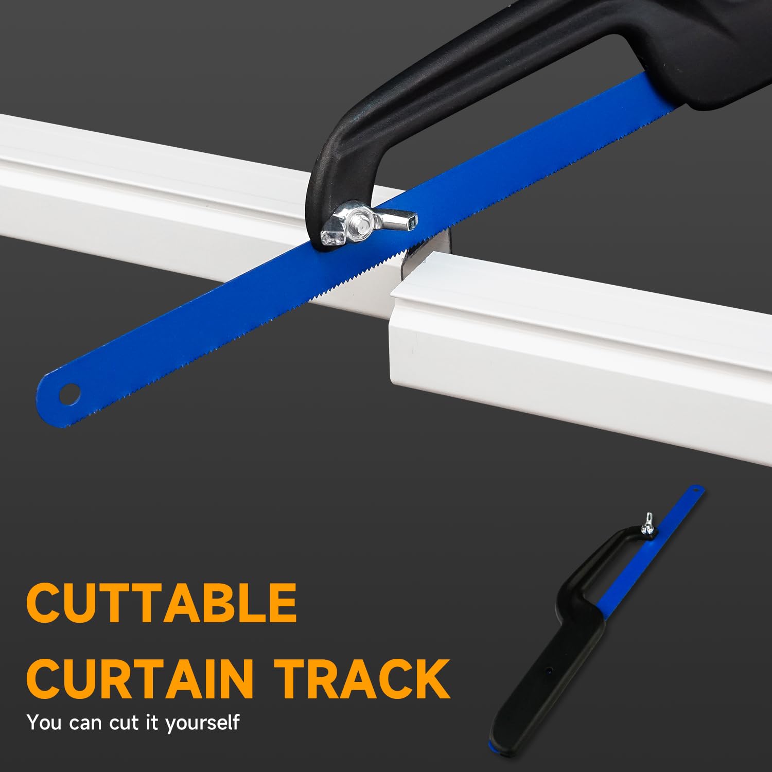 12.4FT Hospital Ceiling Curtain Track - Heavy Duty Sliding Rails with Hooks for Shower, RV, Room Divider & Privacy Screens | Wall Mount Drop Ceiling System for Medical Facilities, Campers & Home Use