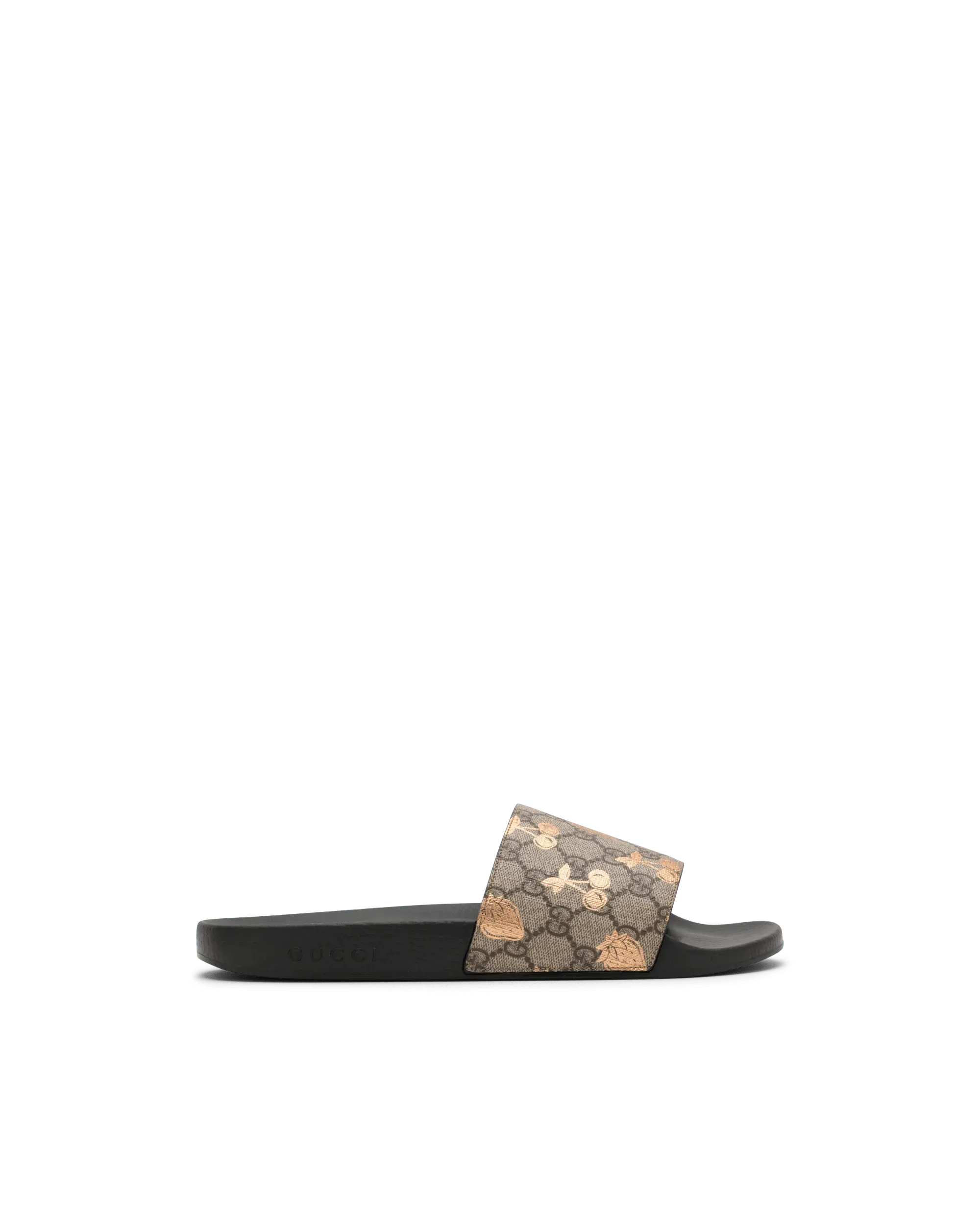 GG Supreme Fruit Print Slides - Comfortable Summer Sandals for Women, Beach Pool Slides with Non-Slip Sole | Perfect for Vacation, Backyard Lounging & Casual Outings
