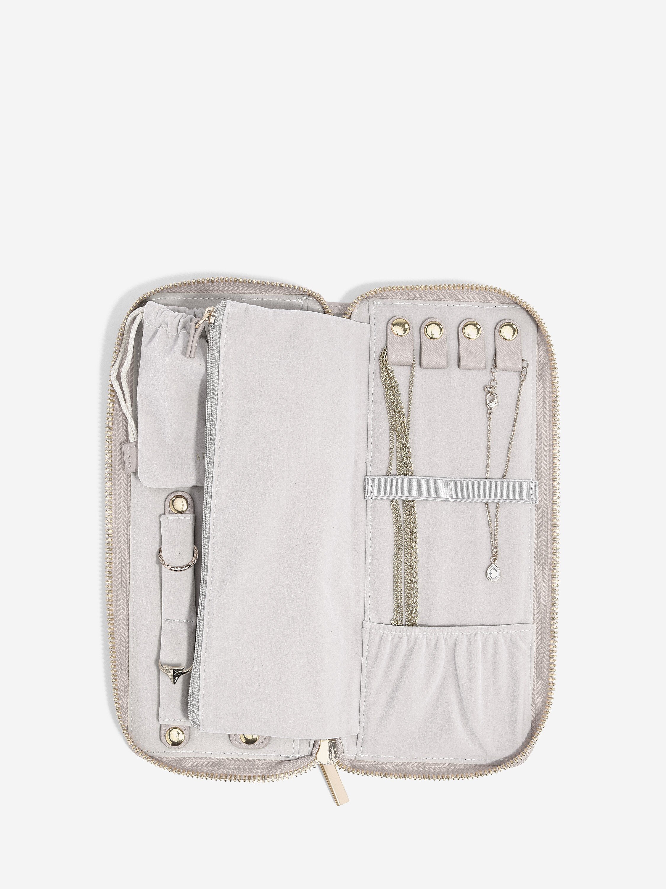Premium Jewelry Roll Organizer - Travel Jewelry Case with Multiple Pockets for Necklaces, Rings & Earrings - Perfect for Travel, Gifts & Storage