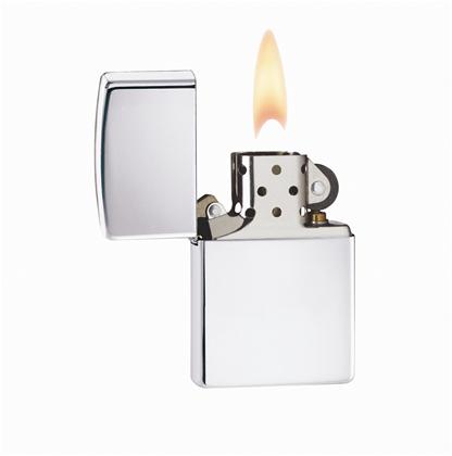 Zippo High Polish Chrome Windproof Lighter - Refillable & Durable Metal Lighter for Outdoor, Camping, Travel & Everyday Use