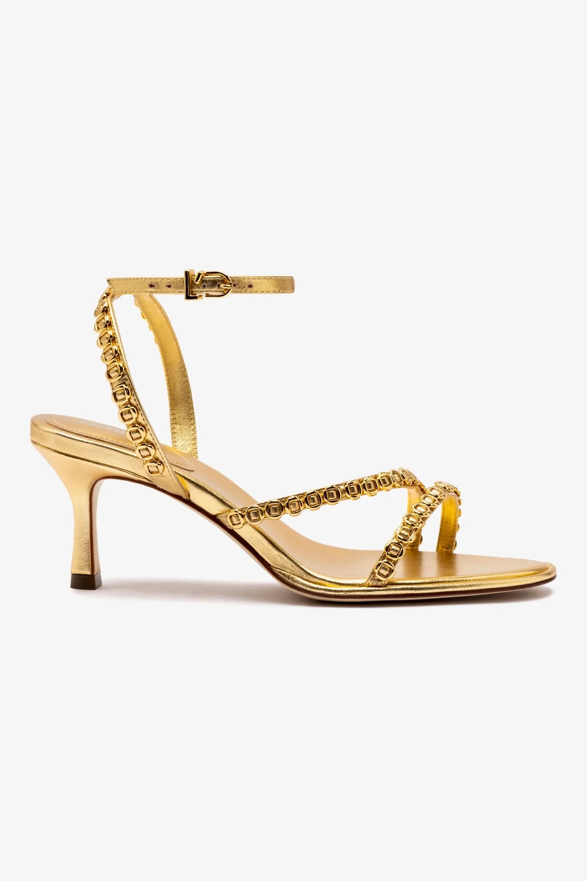 Milanina Gold Metallic Leather Mini Sandals for Women - Comfortable Summer Beach Sandals, Casual Walking Shoes for Outdoor, Vacation, and Party Wear