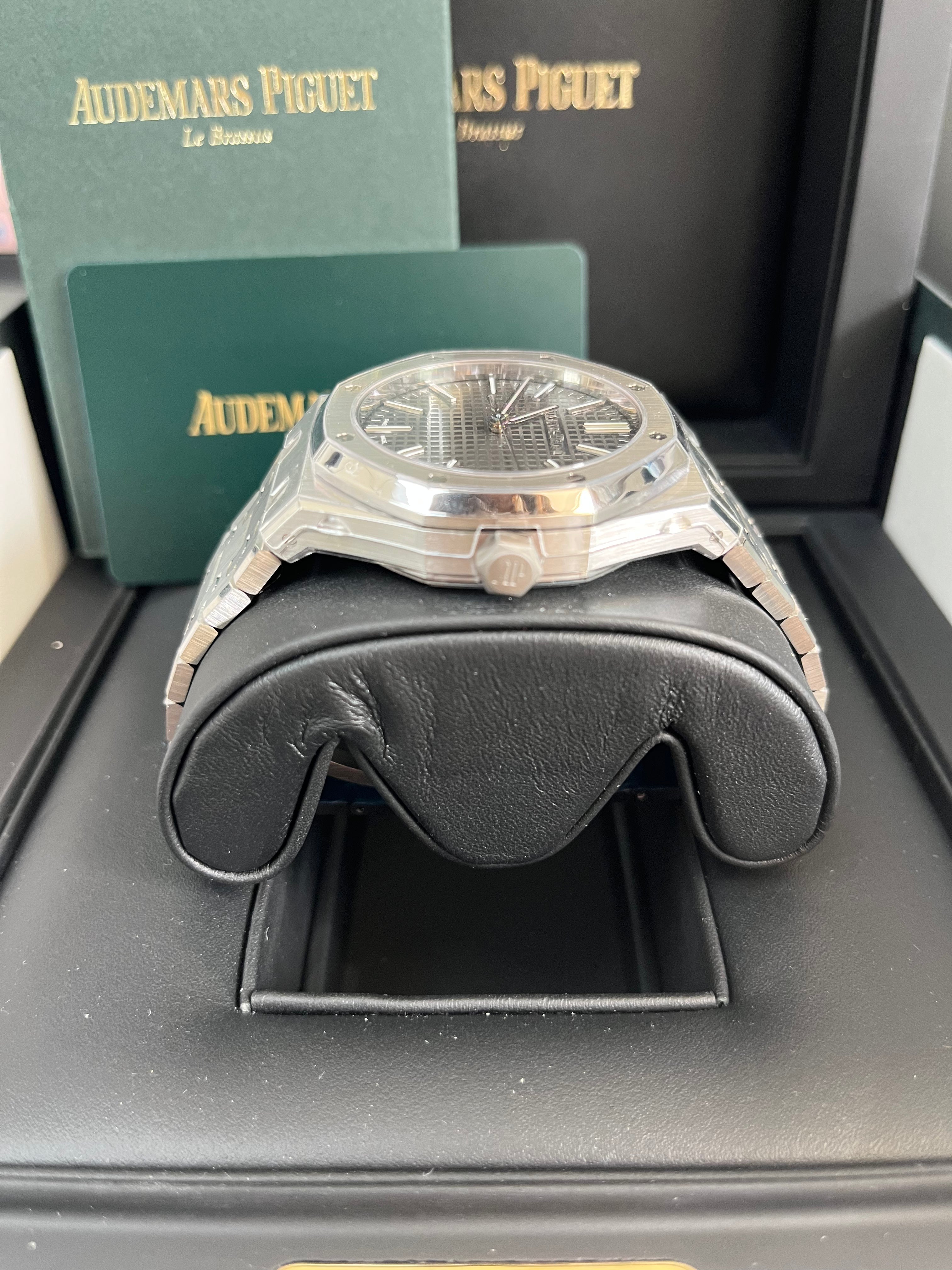 Audemars Piguet Royal Oak Selfwinding 50th Anniversary Watch - 15510ST.OO.1320ST.05 - Luxury Grey Dial Stainless Steel Men's Timepiece for Business & Formal Occasions