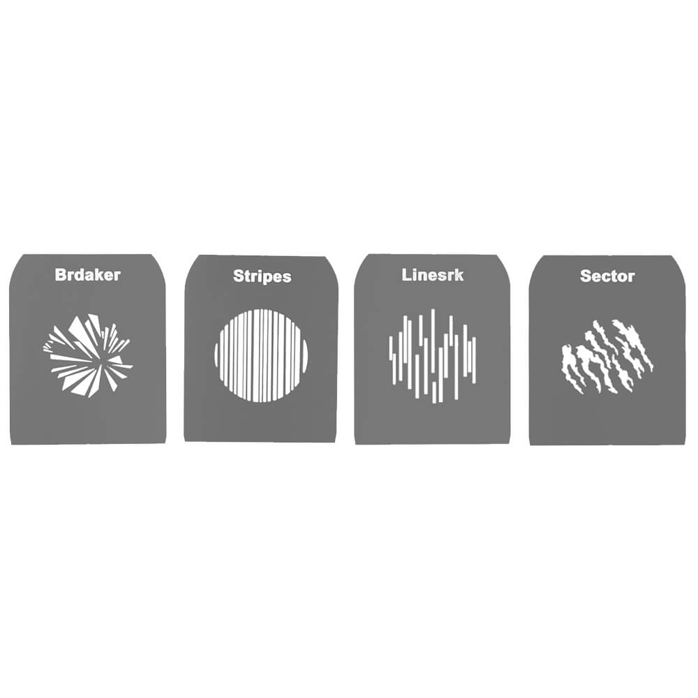 Optical Snoot Spot Projector Lighting Modifiers - Gobo Set E for Photography & Stage Lighting | Perfect for Studio, Theater, and Event Lighting Effects