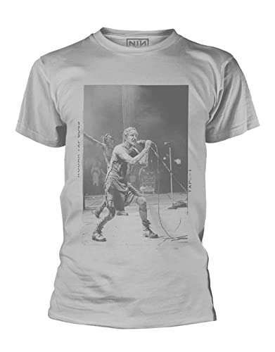 Nine Inch Nails 'Self Destruct '94' Vintage Grey Band T-Shirt - Official Concert Merch for Rock Fans & 90s Grunge Style