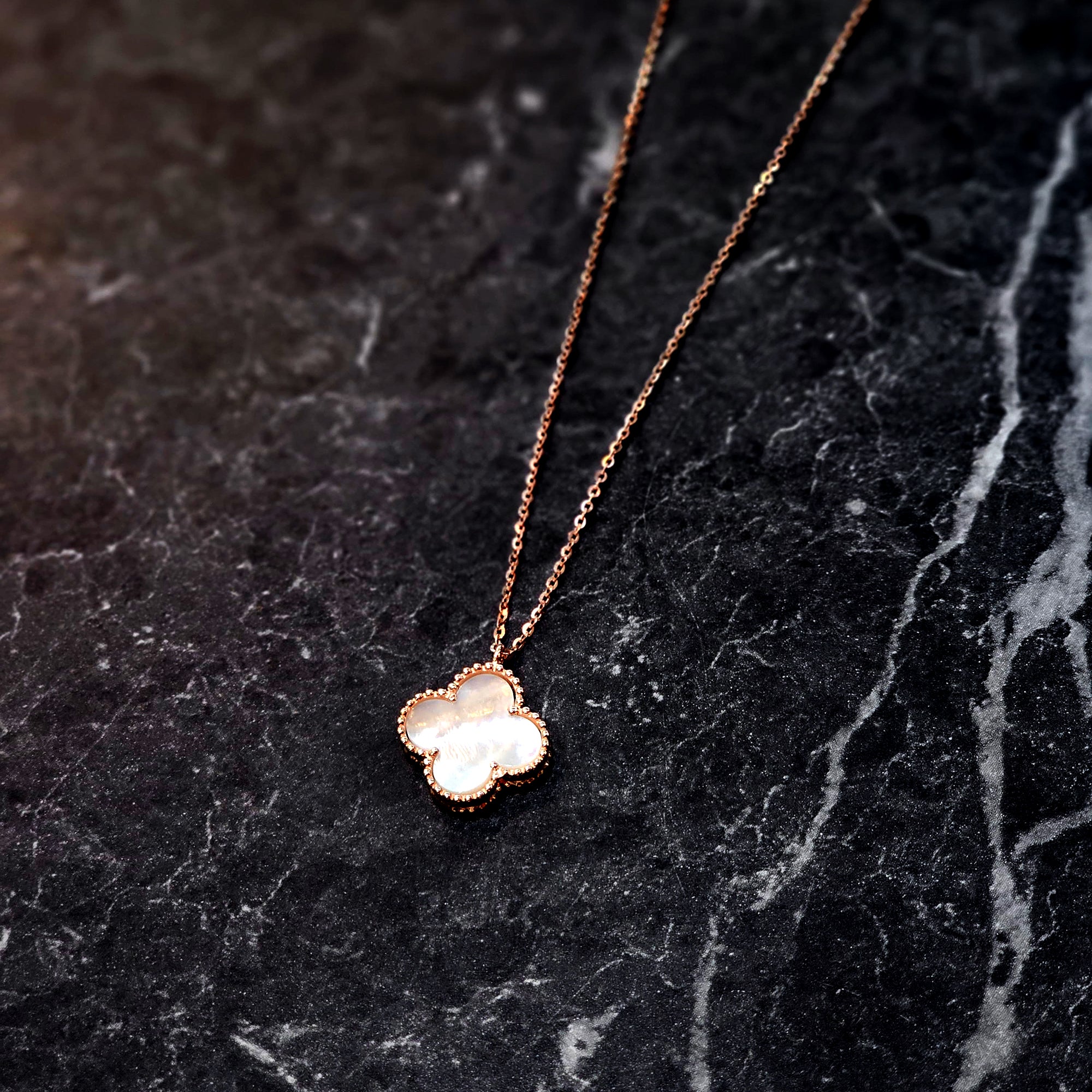 AG Collective Moonpetal Charm Necklace - Dainty Silver Pendant Jewelry for Women, Perfect for Everyday Wear & Special Occasions