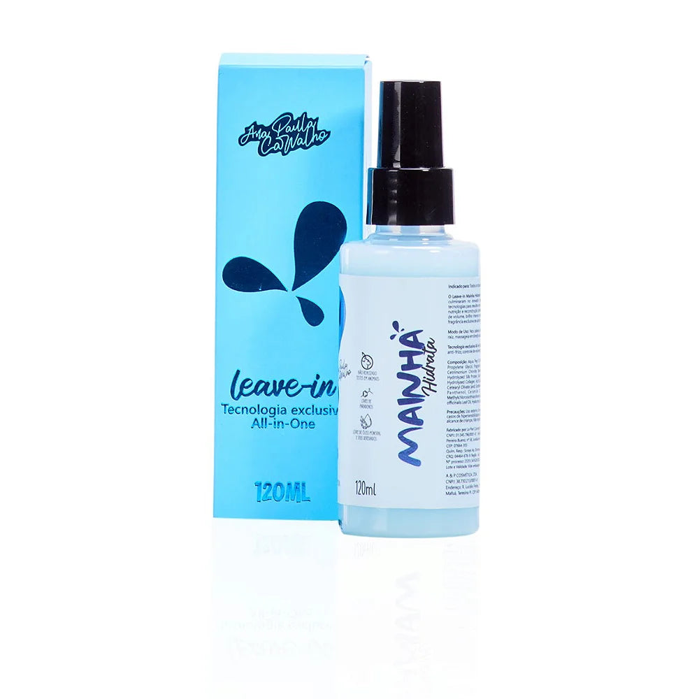 Ana Paula Carvalho Mainha Moisturizing Leave-In Conditioner 120ml / 4 fl oz - Hydrating Hair Treatment for Dry, Damaged & Curly Hair - Perfect for Daily Use & Styling