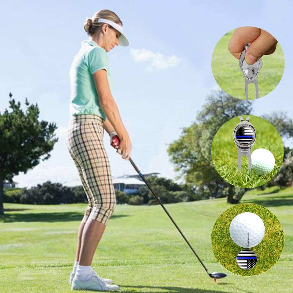 Premium CHIVENIDO Golf Divot Repair Tool & Ball Marker - Durable Stainless Steel Divot Fixer for Greens, Perfect Golf Accessories for Men & Women - Ideal for Golf Courses, Tournaments & Practice