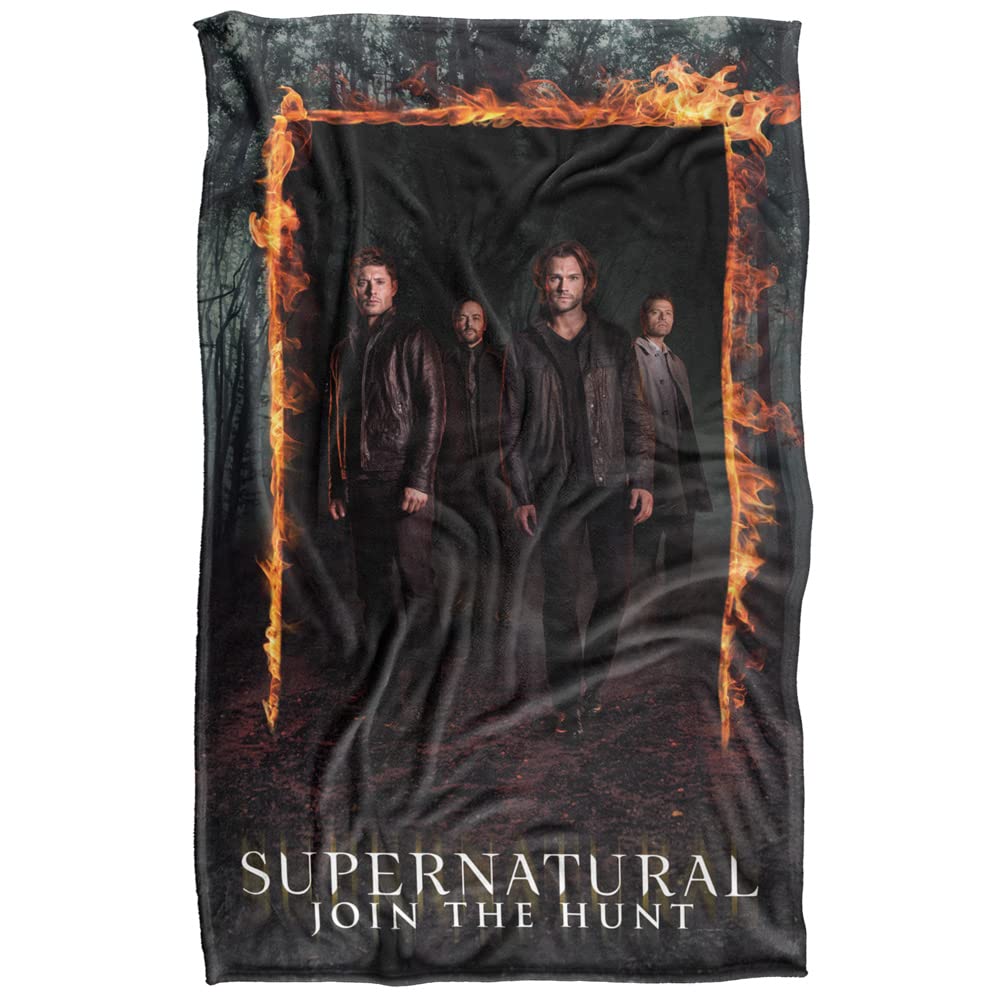 Supernatural Fire Frame Silky Touch Super Soft Throw Blanket 36