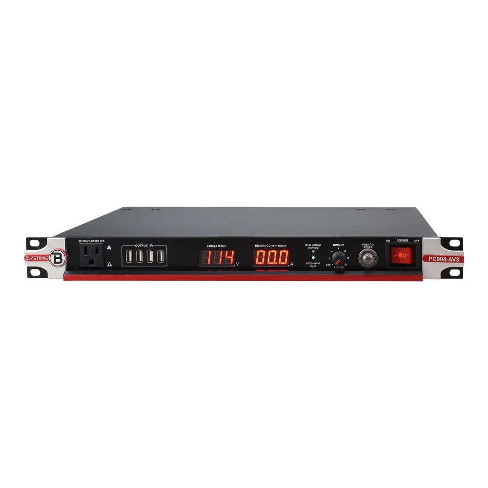 Blastking PC904 AV3 30 Amp Power Conditioner - Premium Surge Protector for Home Theater & Audio Equipment | Perfect for Studio, Gaming & Office Electronics Protection