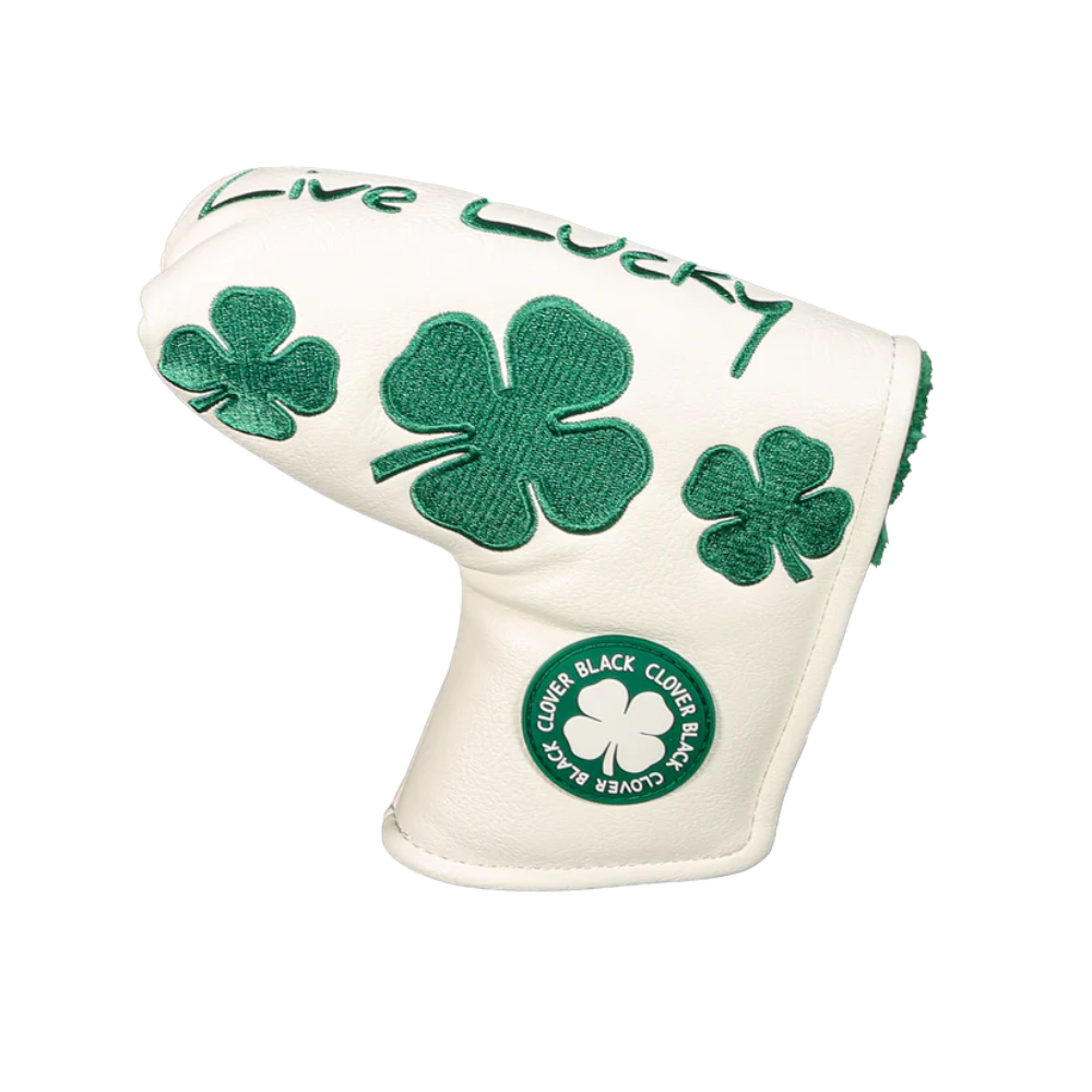 CMC Design Live Lucky Evergreen Blade Putter Headcover - Premium Golf Club Cover for Scotty Cameron & Odyssey Putters - Perfect for Golf Course & Practice Sessions