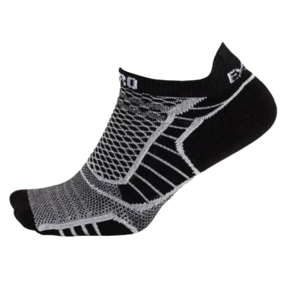 Thorlo Experia Unisex Prolite Ultra Light Cushion No Show Socks - Black | Breathable Athletic Socks for Running, Gym & Everyday Comfort