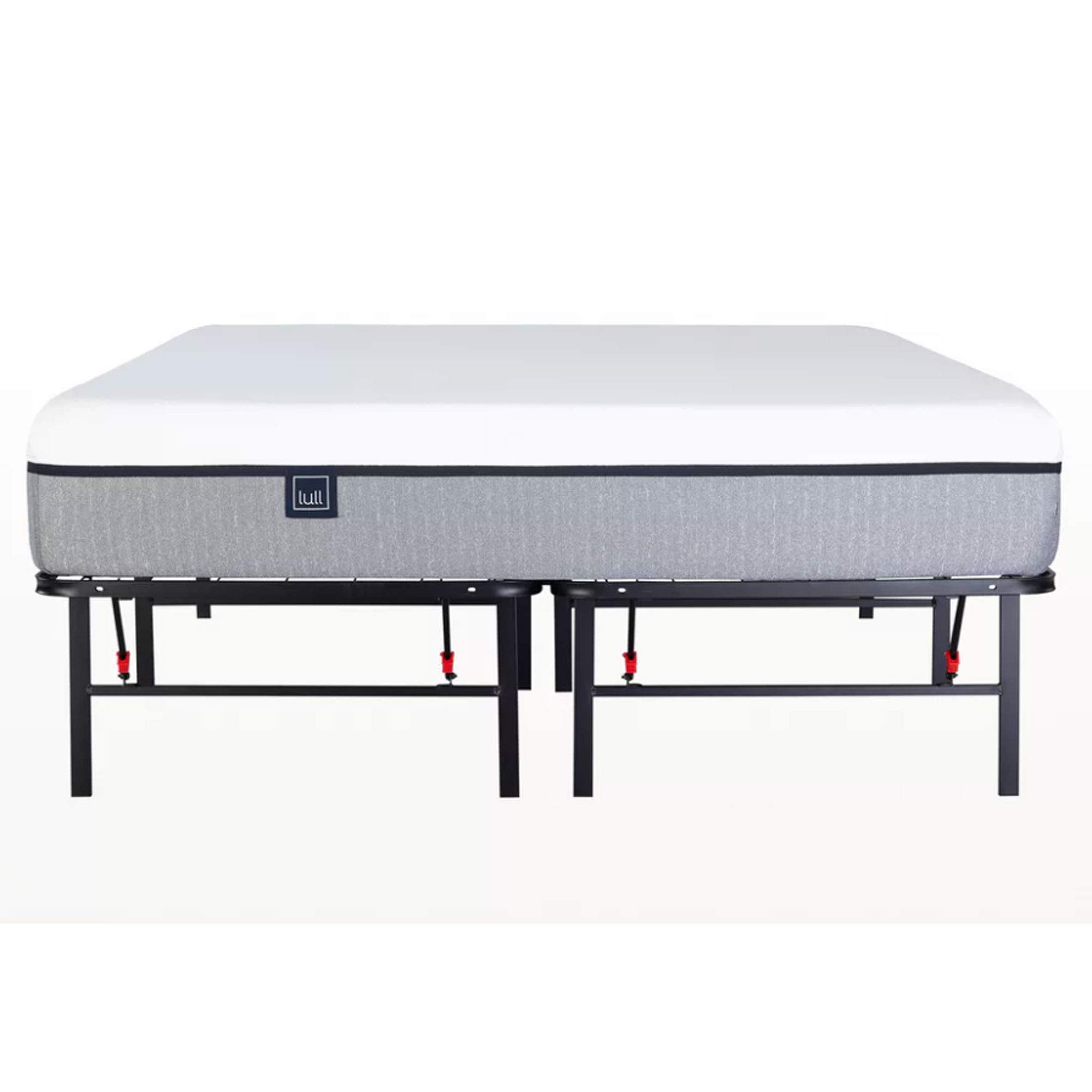 Lull - Sturdy Metal Bed Frame King Size | Easy Assembly, Quiet & Noiseless, Under-Bed Storage Space | Durable Support for Master Bedroom, Guest Room & Dorm | Perfect for Home, Apartment & College Use