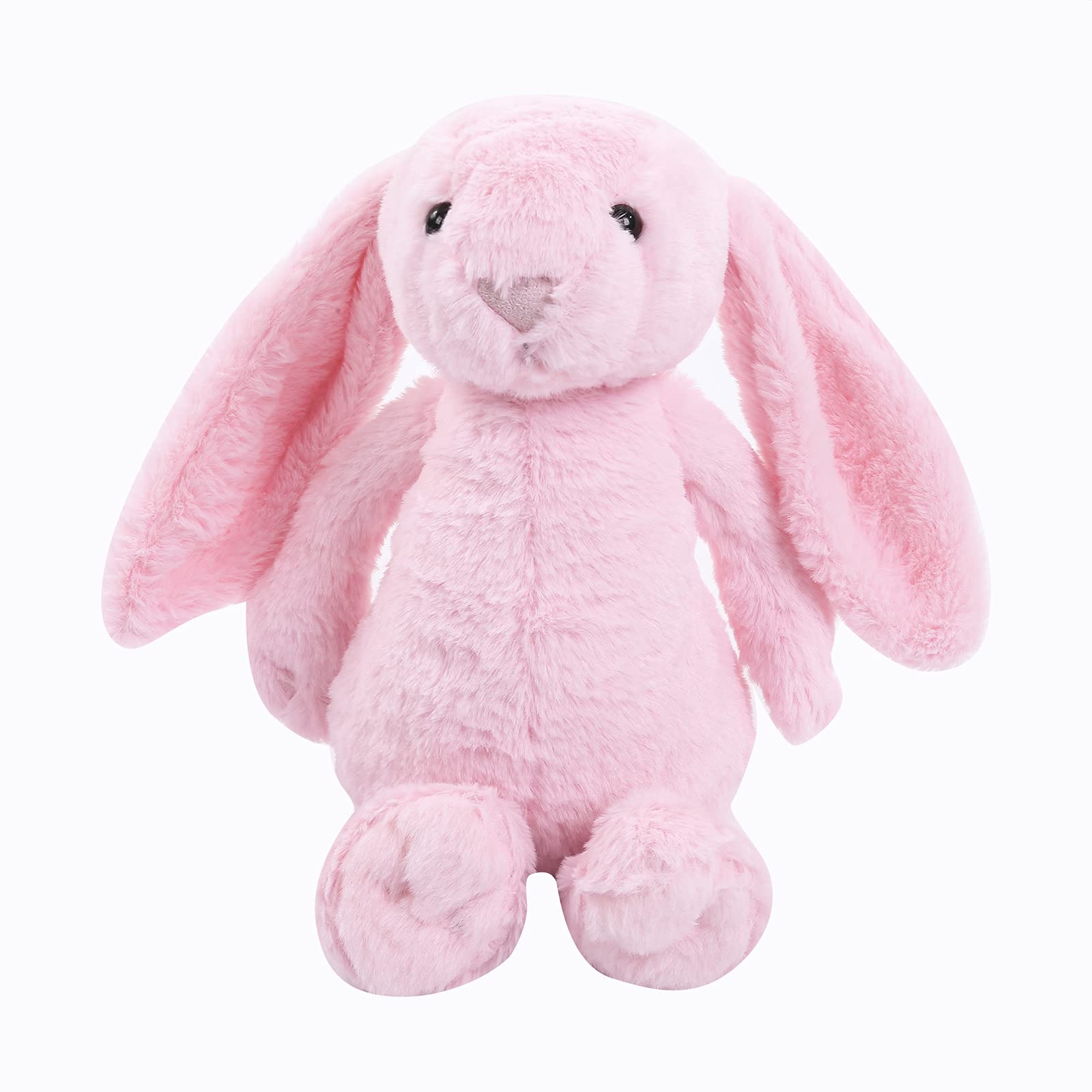 Soft Plush Bunny Stuffed Animal - 12/16/20 Inch Long Ear Rabbit Toy for Kids, Easter Gift, Birthday Present (Pink, 16 Inch) - Perfect for Easter Decorations, Nursery Room Decor, and Children's Cuddling Companion
