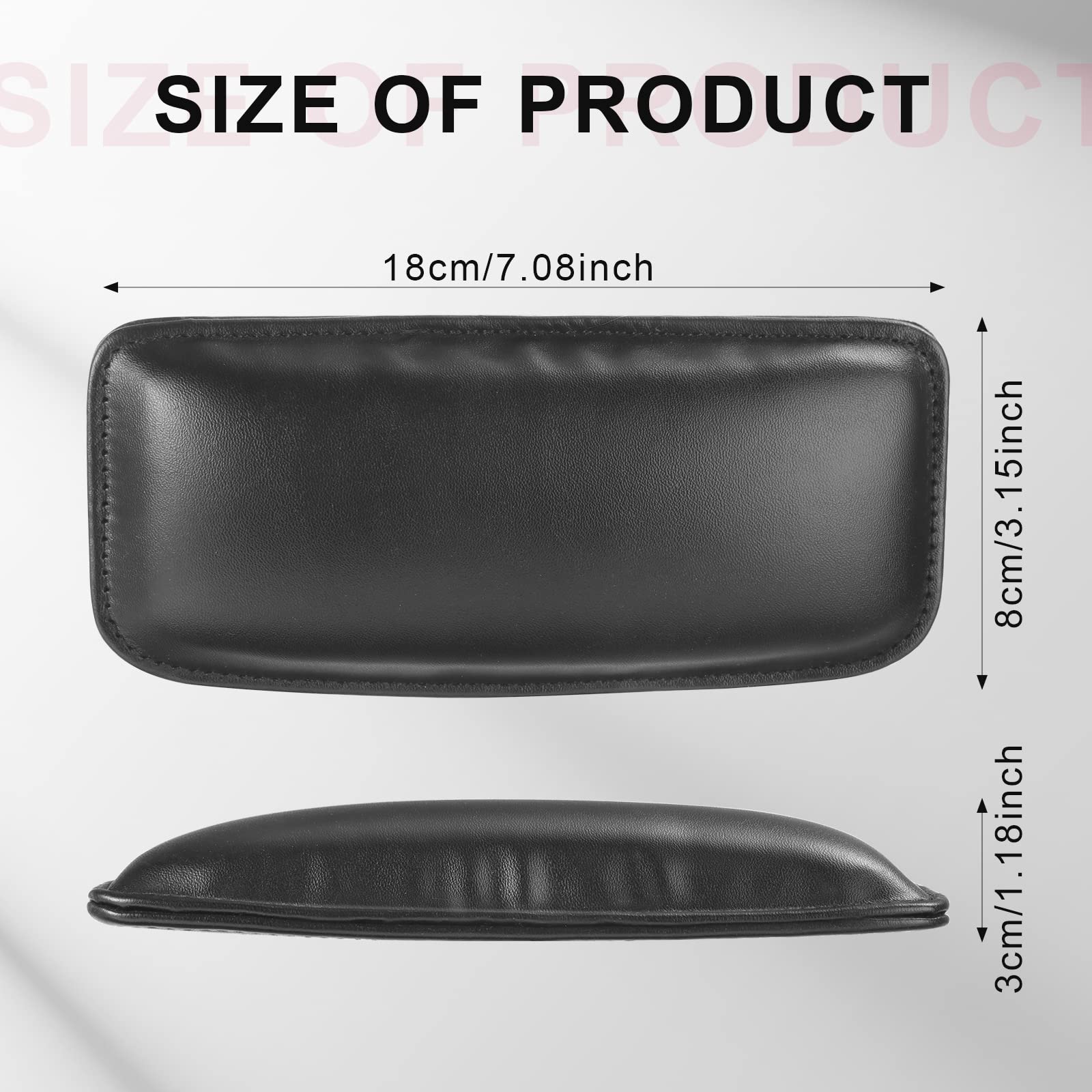 6 Pack Leather Car Knee Cushion - Soft Automotive Center Console Armrest Support Pillow for Knee, Leg & Elbow Comfort | Ergonomic Car Interior Accessories for Truck, SUV & Sedan | Reduce Fatigue on Long Drives & Commutes