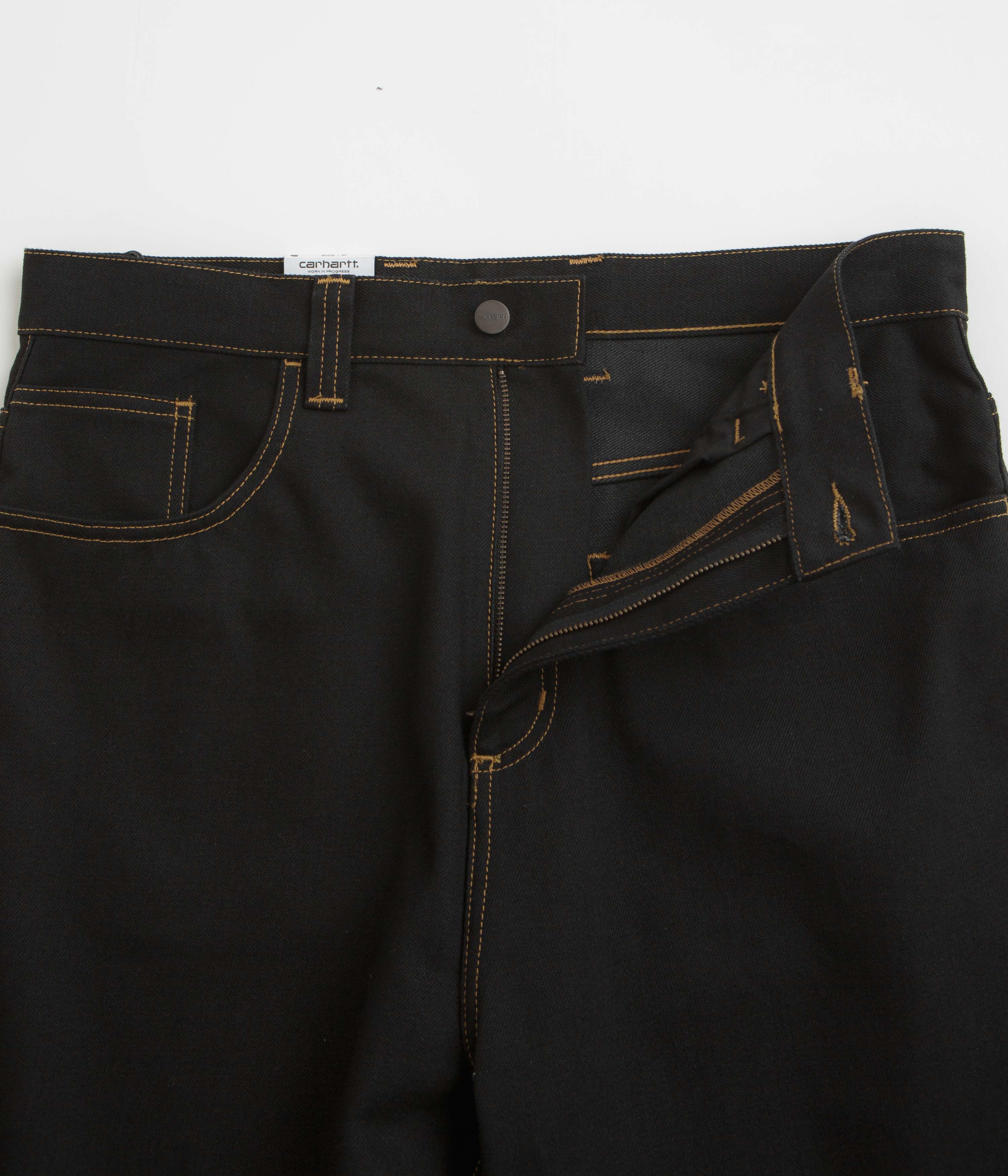 Carhartt Brandon Denim Pants for Men - Durable Work Pants, Black - Perfect for Construction, Outdoor Work & Casual Wear