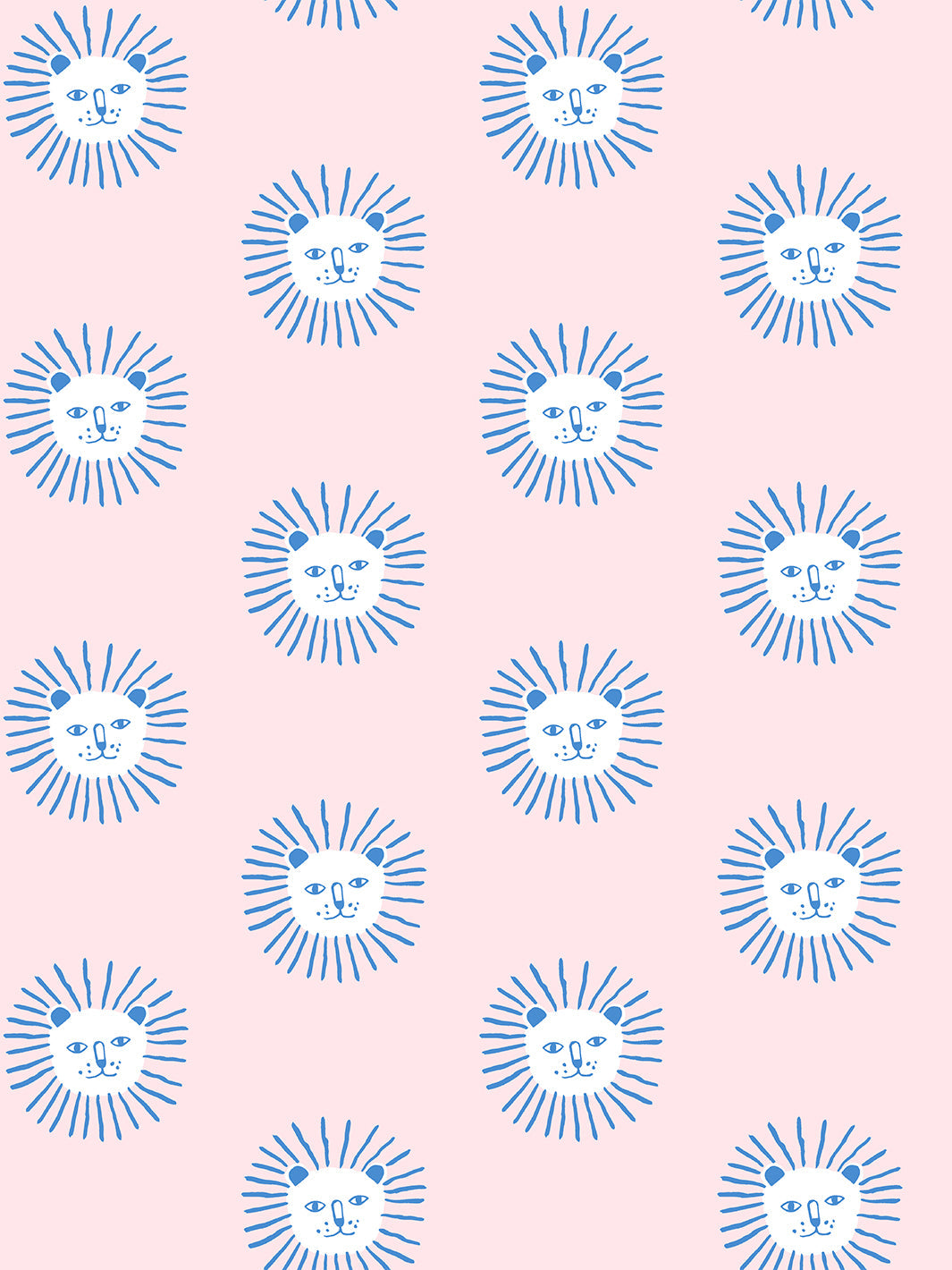 Lion's Mane Mushroom Wallpaper - Blue Cerulean Design by Tea Collection | Perfect for Home Decor, Bedroom & Living Room Accent Walls