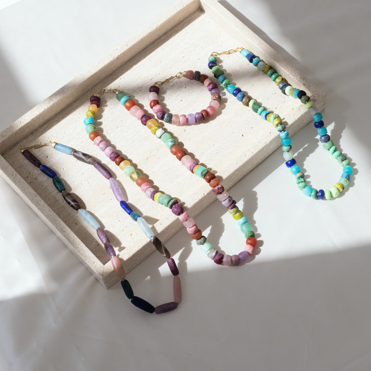 Handmade Sunkissed Beaded Bracelet - Unique Bohemian Jewelry for Women | Perfect for Beach Vacations, Summer Festivals & Boho Fashion