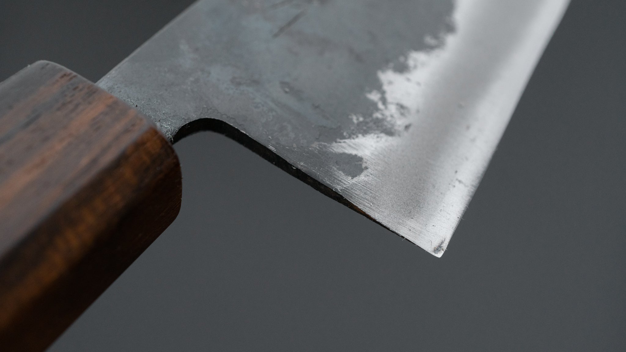 Hitohira Tosa Kurouchi White #2 Santoku Knife 165mm - Japanese Chef Knife with Walnut Handle & Ziricote Ferrule - Perfect for Slicing, Dicing, and Chopping Vegetables, Meat, and Fish