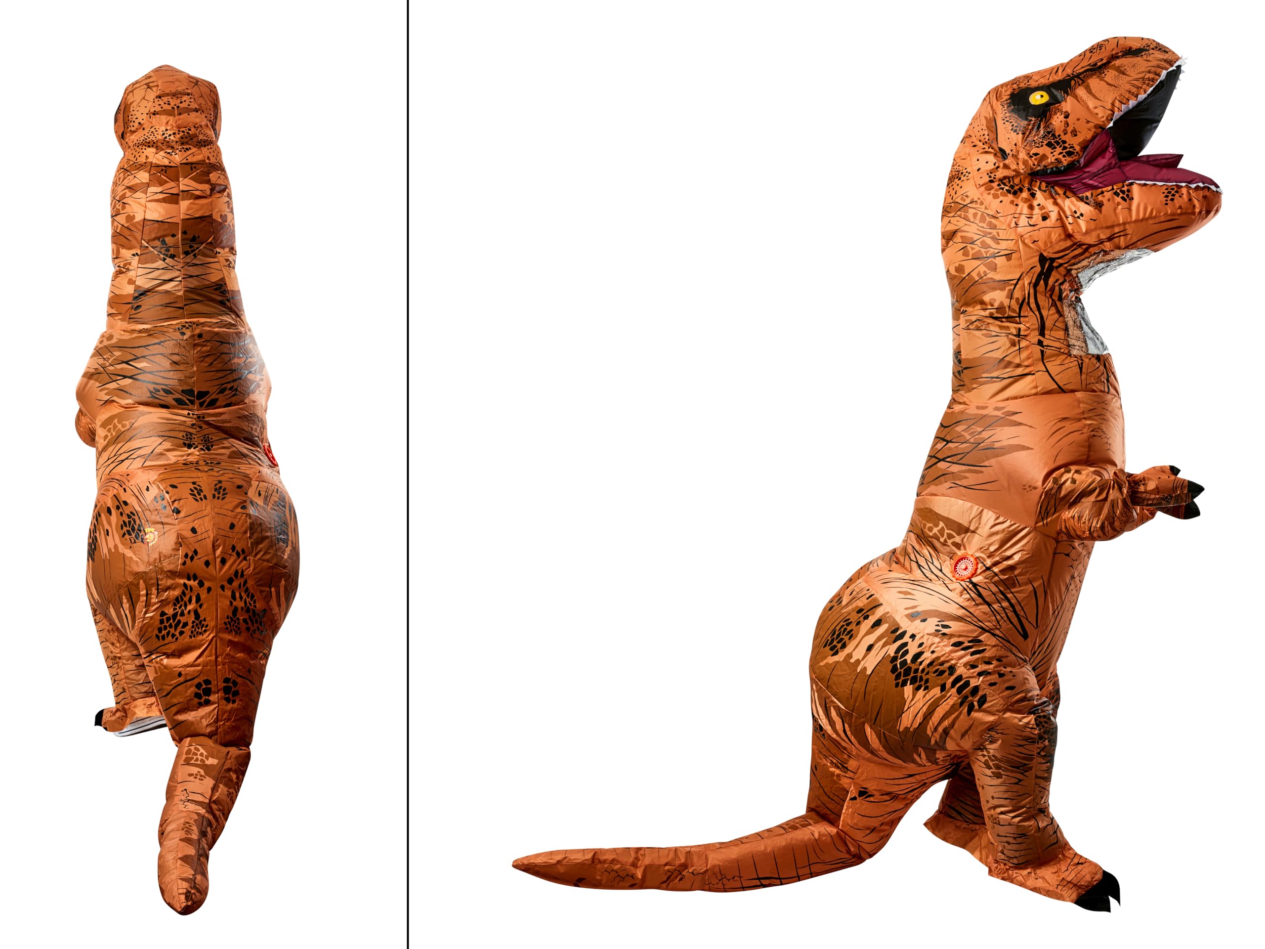 Inflatable Dinosaur Costume for Adults - T-Rex Dino Halloween Costume & Themed Party Outfit - Perfect for Cosplay, Halloween Parties, and Fun Events