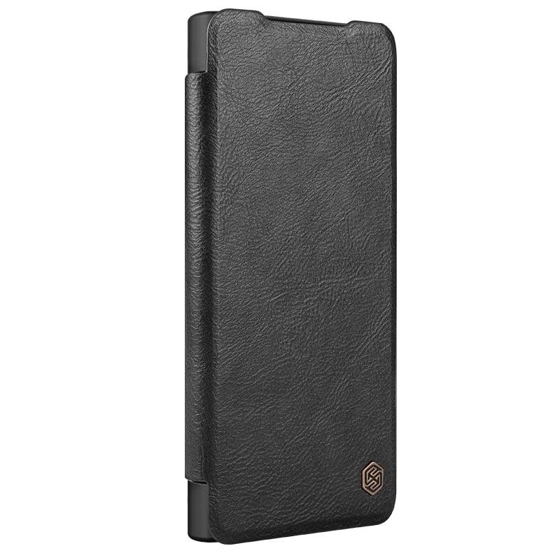 NILLKIN Galaxy S24 Plus Vegan Leather Flip Case with Card Slot - Slim Protective Phone Cover for Samsung S24 Plus | Perfect for Work, Travel & Everyday Use