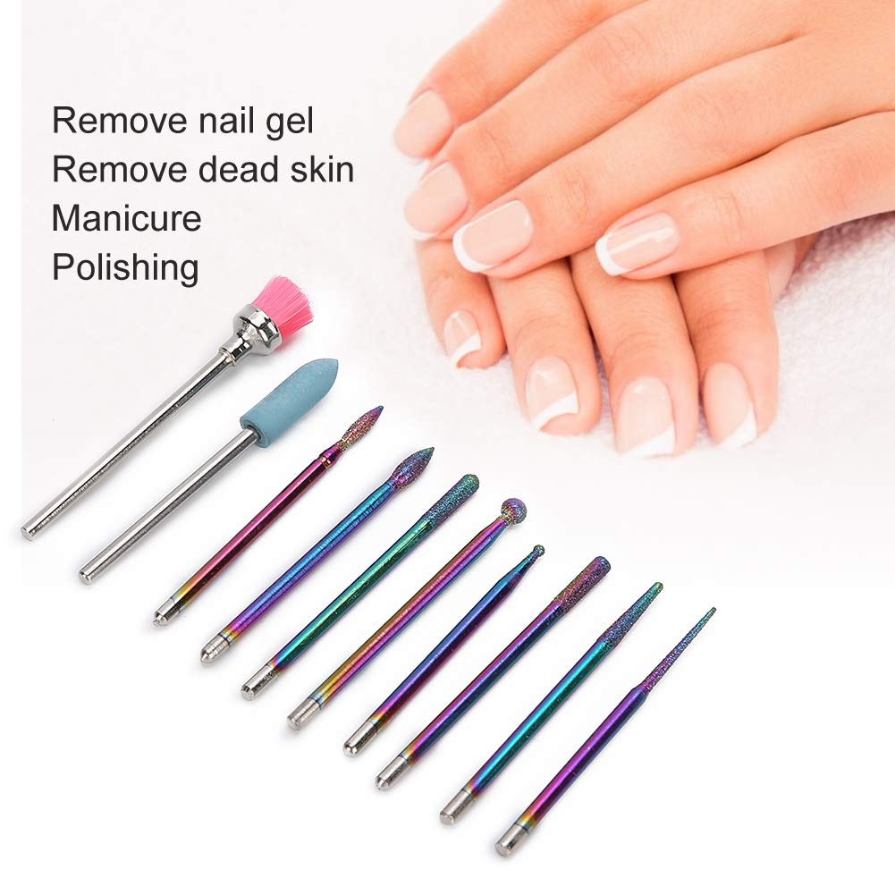 Professional Nail Drill Bit Set - Tungsten Carbide Grinding Heads for Manicure & Pedicure | Perfect for Removing Gel Polish, Acrylic Nails & Dead Skin | Salon & Home Nail Care Essential