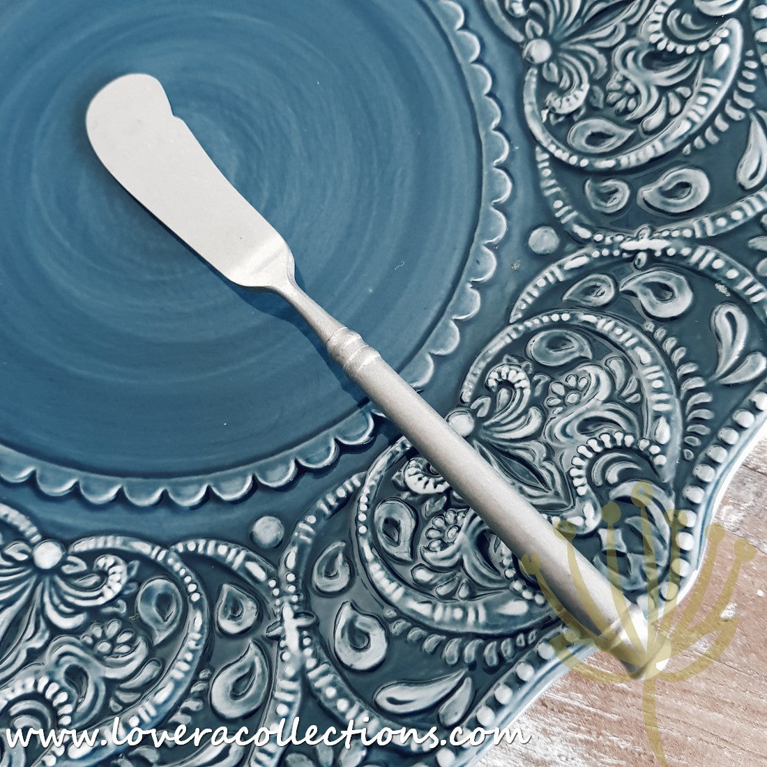 Colonial Rustic Matt Silver Stainless Steel SS304 Butter Knife - High-Quality Kitchen Cutlery for Spreading Butter, Jam & Cheese | Perfect for Dining, Tea Parties & Breakfast