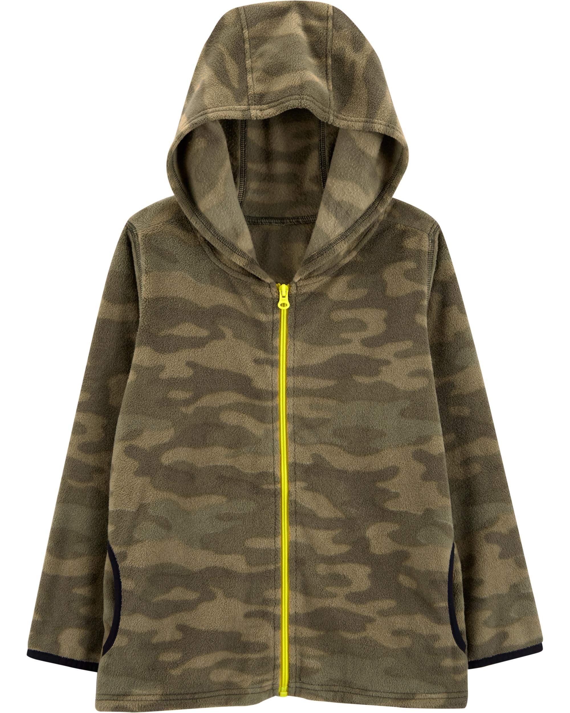 Carter's Boys' Zip-Up Fleece Hoodie - Soft & Warm Pullover Jacket for Toddlers & Kids | Perfect for Playdates, School & Outdoor Adventures