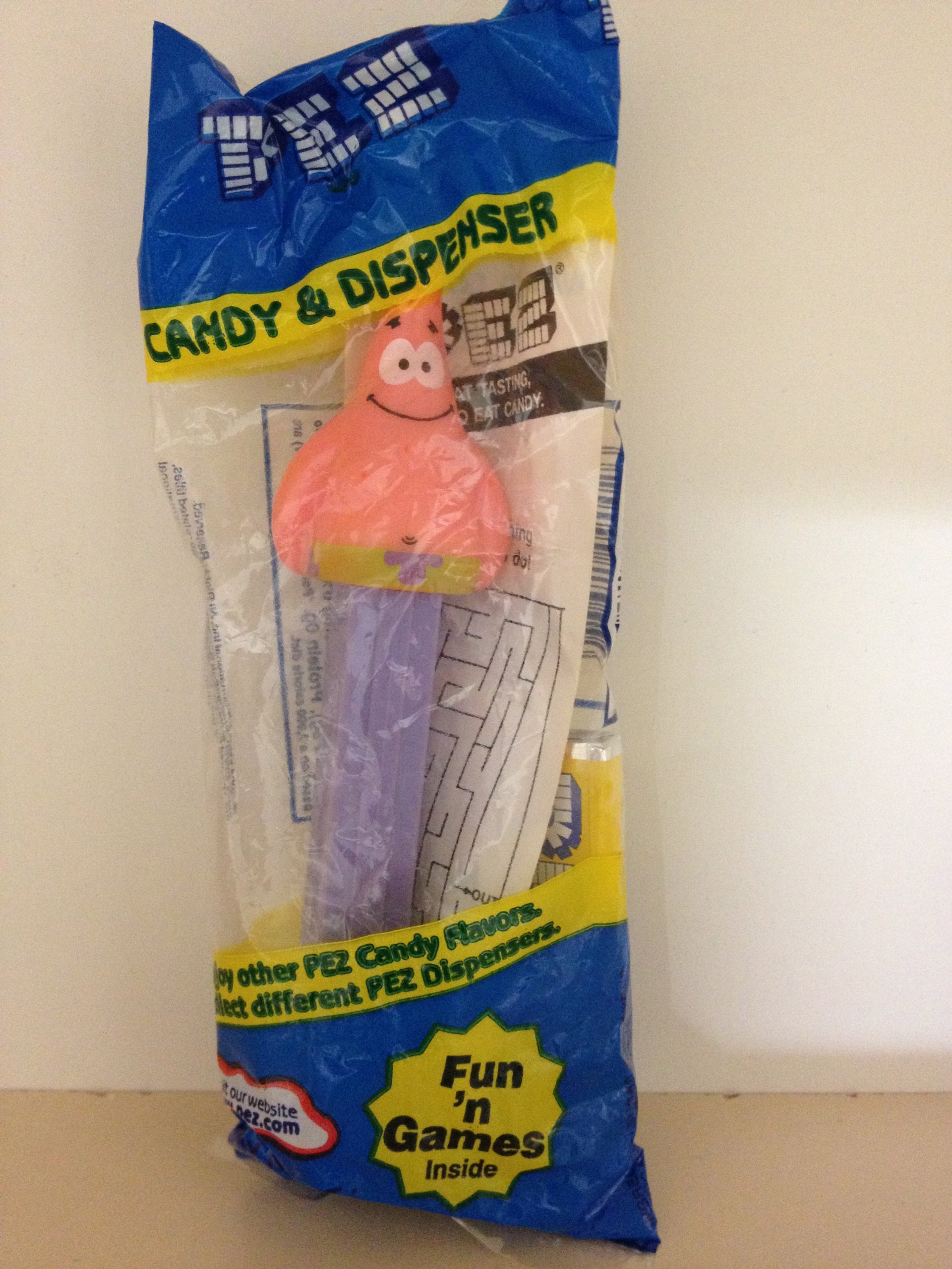 SpongeBob SquarePants Patrick Star PEZ Dispenser - Fun Collectible Candy Dispenser for Kids, Fans & Gift Giving - Perfect for Birthdays, Halloween & Cartoon Lovers