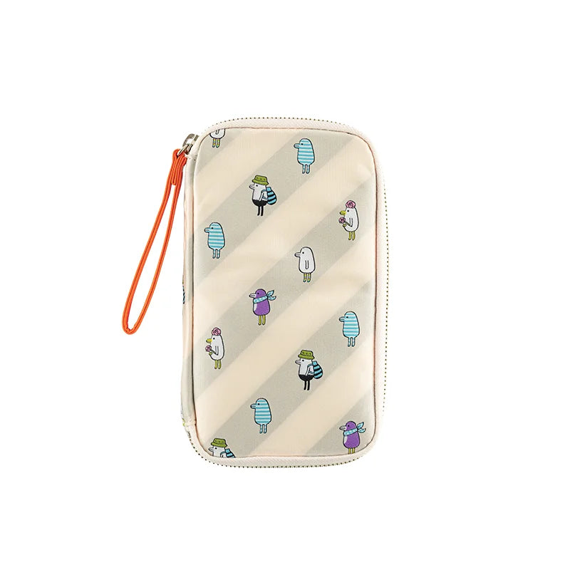 Hobonichi Small Drawer Pouch - Hobotoridori Toridori-chan | Cute Japanese Stationery Organizer for Pens, Makeup & Accessories | Perfect for Office, School & Travel