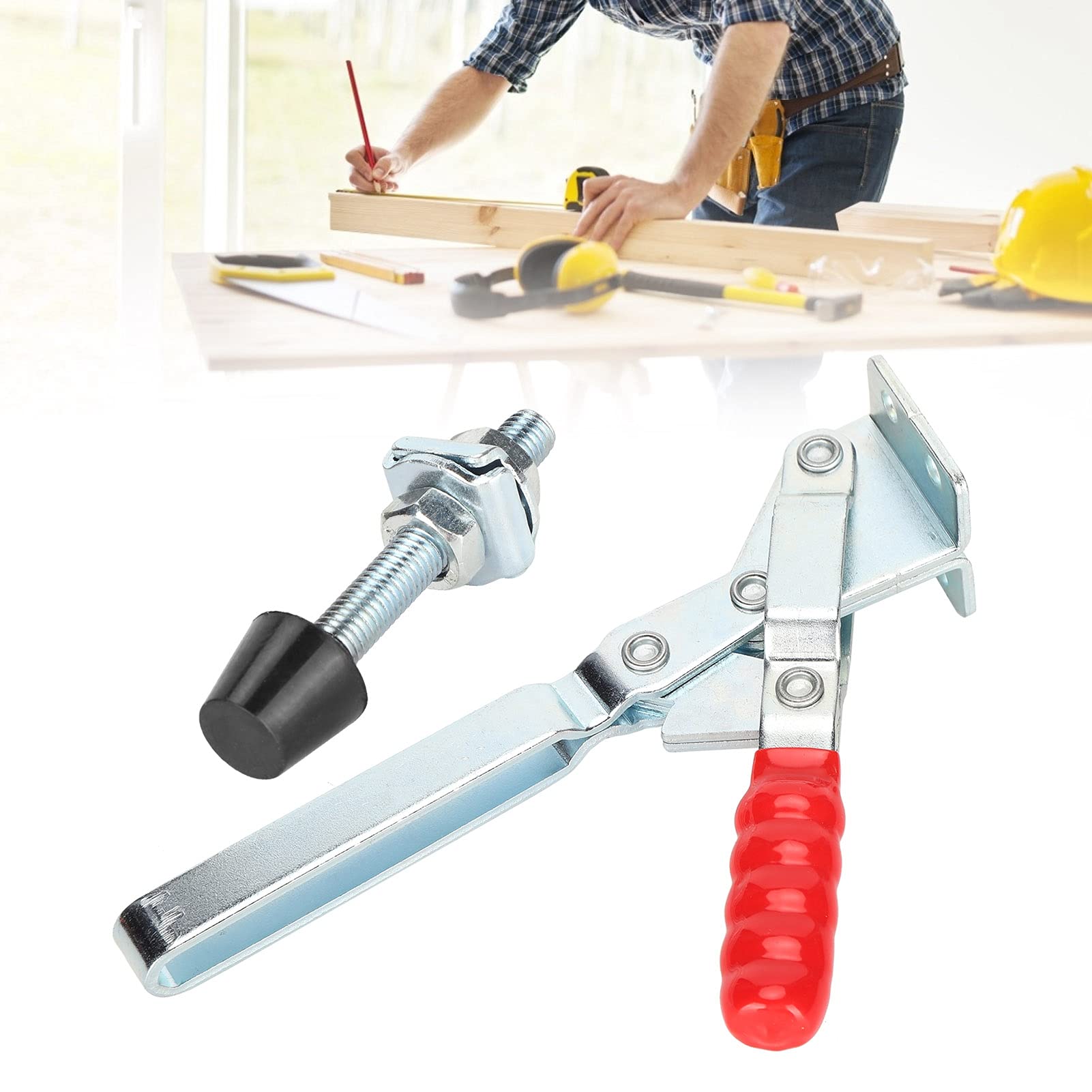 Fixture Clamp - Heavy Duty Welding Clamp Tool with Plastic Cover, Wear-Resistant & Safe for Equipment Installation, Home Decoration & DIY Projects | Perfect for Metalworking, Woodworking & Home Improvement