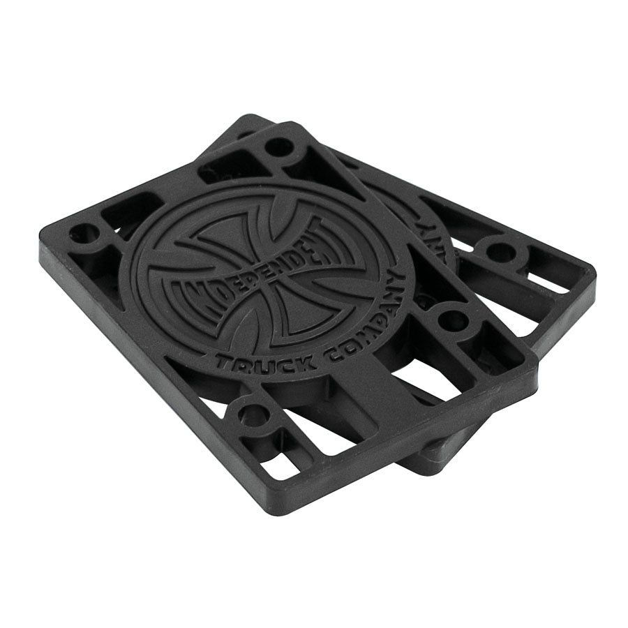 1/4 Inch Black Independent Risers (Pack of 2) - Perfect for Skateboard, Longboard & Scooter Height Adjustment