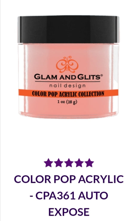 GLAM AND GLITS COLOR POP COLLECTIONS CPA361 - 1 oz Auto Expose Nail Polish - Vibrant Long-Lasting Colors for Salon & Home Manicures