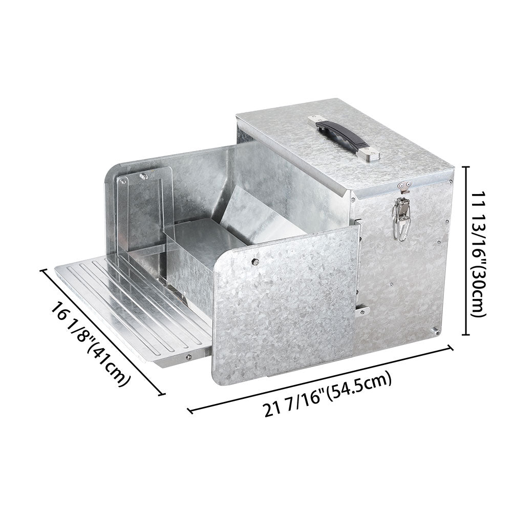 Automatic Chicken Feeder with Treadle Opening - Poultry Water & Food Dispenser for Hens, Ducks, and Birds - Perfect for Coops, Farms, and Backyard Flocks